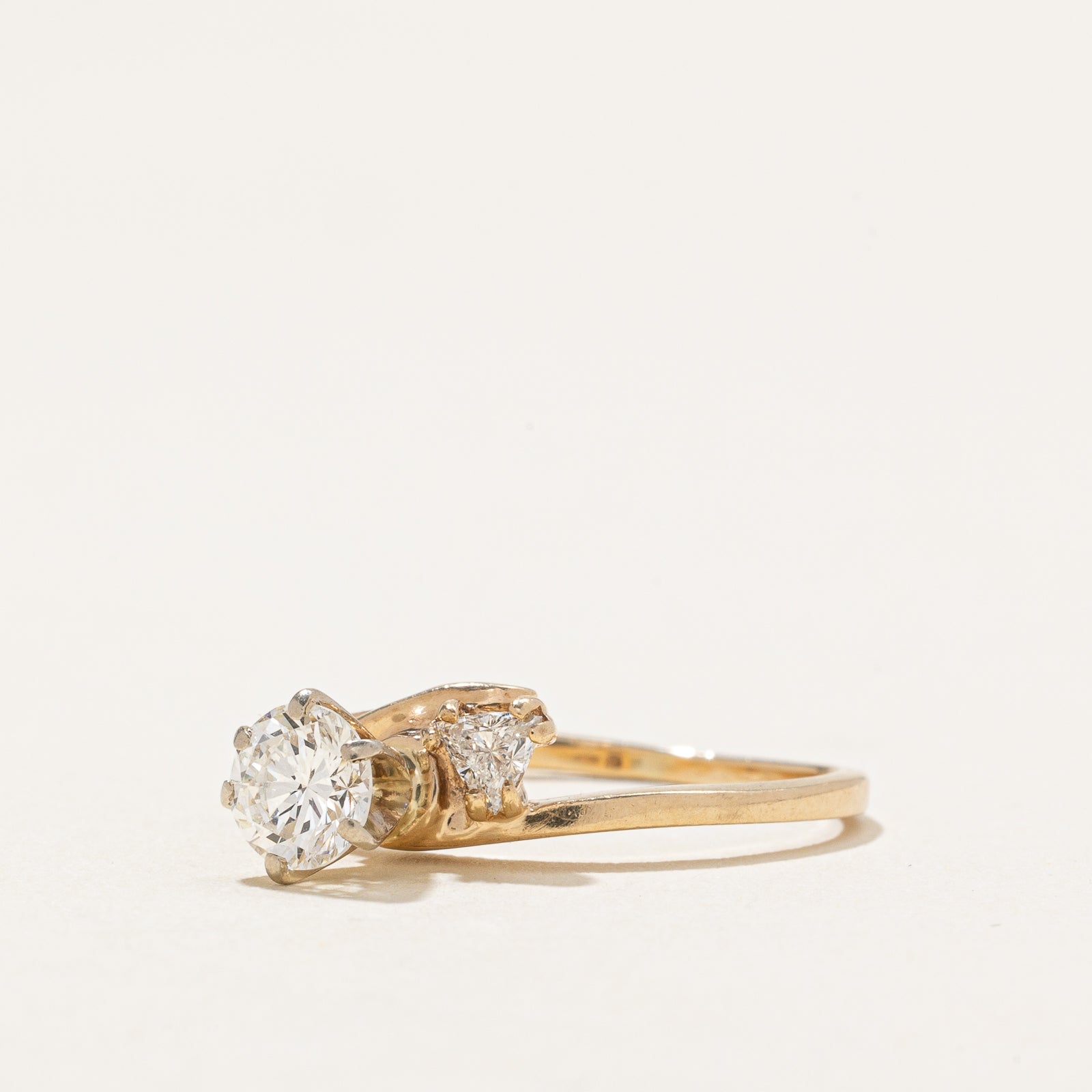 Diamond Bypass Engagement Ring | 0.65ctw | SZ 5.75