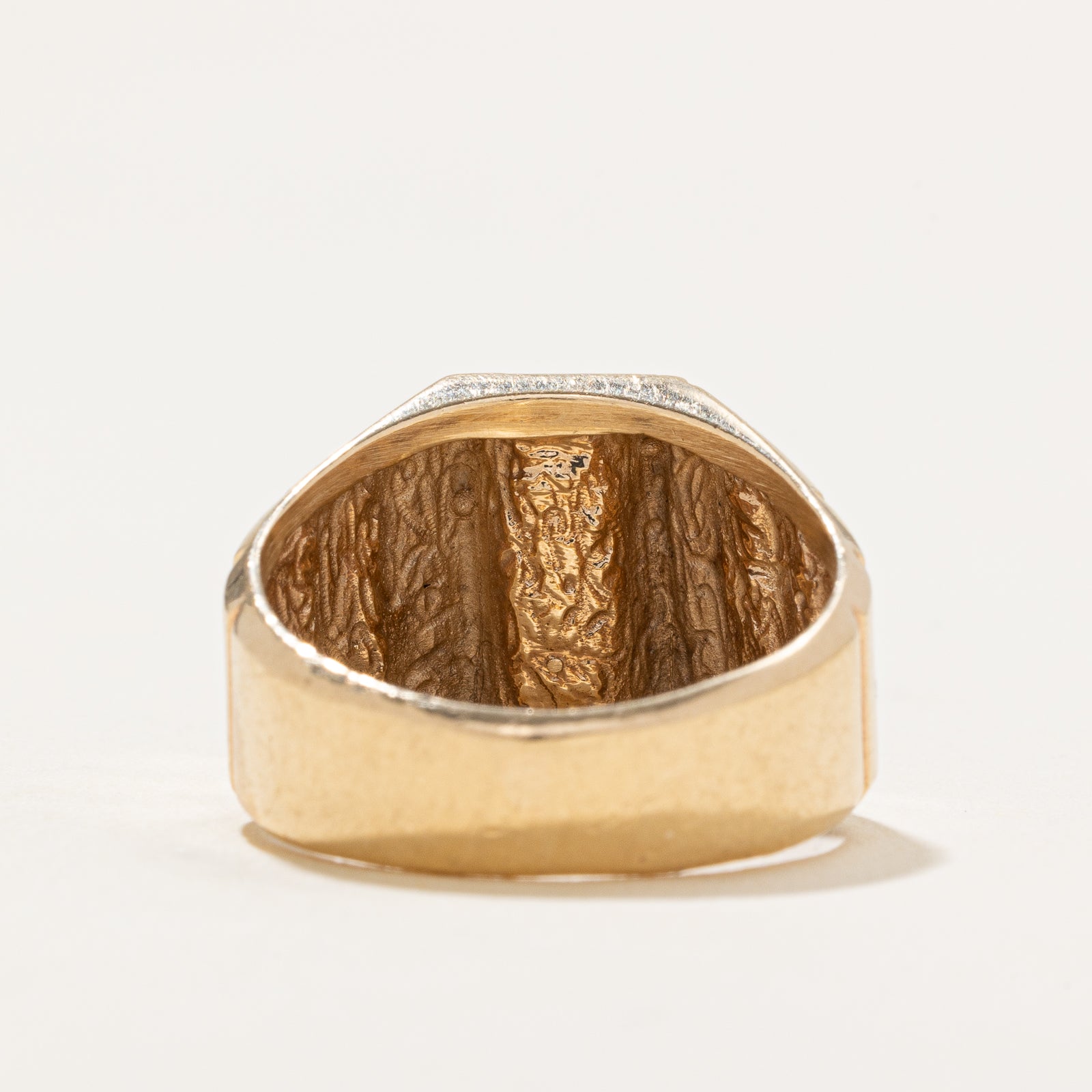 Diamond Column Grooved Cocktail Ring | 0.66ctw | SZ 7.75