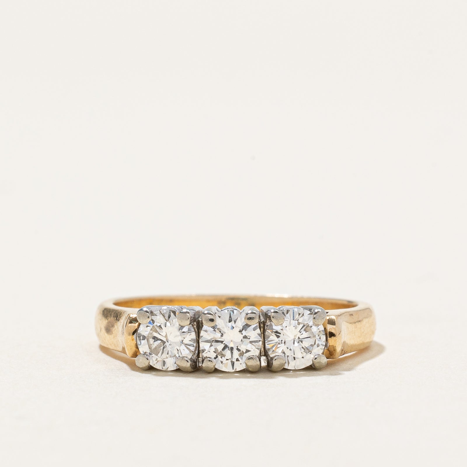 Three Stone Diamond Ring | 0.58ctw | SZ 4.5