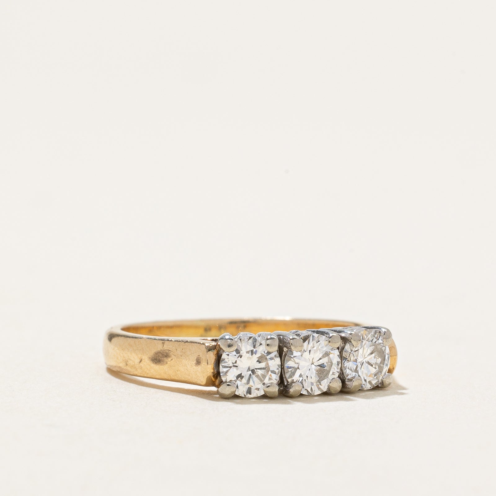 Three Stone Diamond Ring | 0.58ctw | SZ 4.5