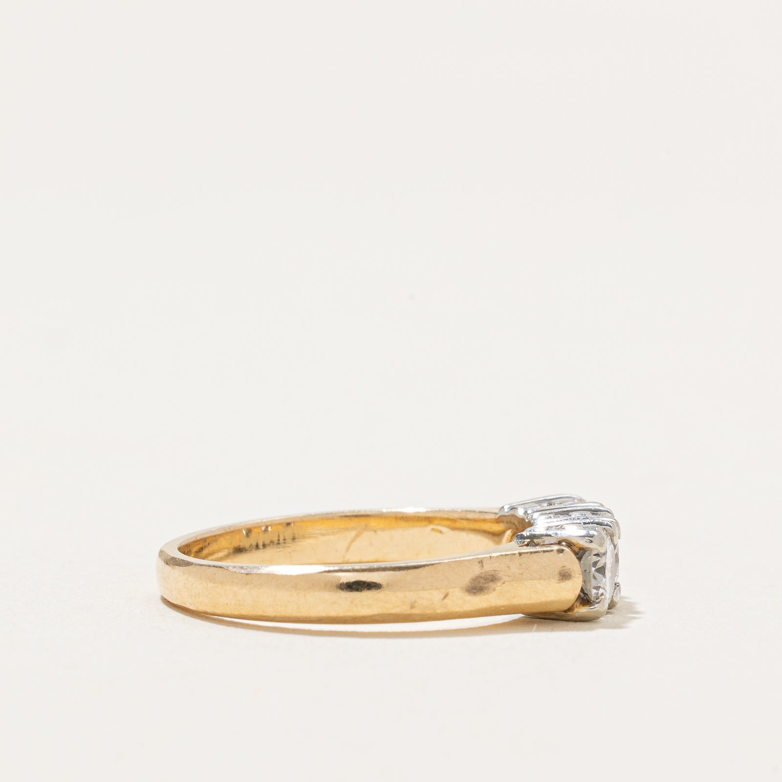Three Stone Diamond Ring | 0.58ctw | SZ 4.5