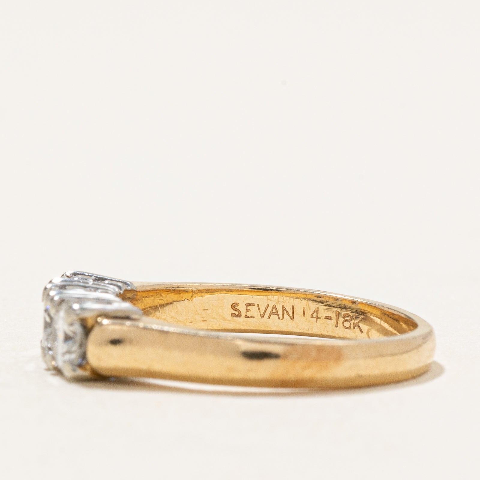 Three Stone Diamond Ring | 0.58ctw | SZ 4.5