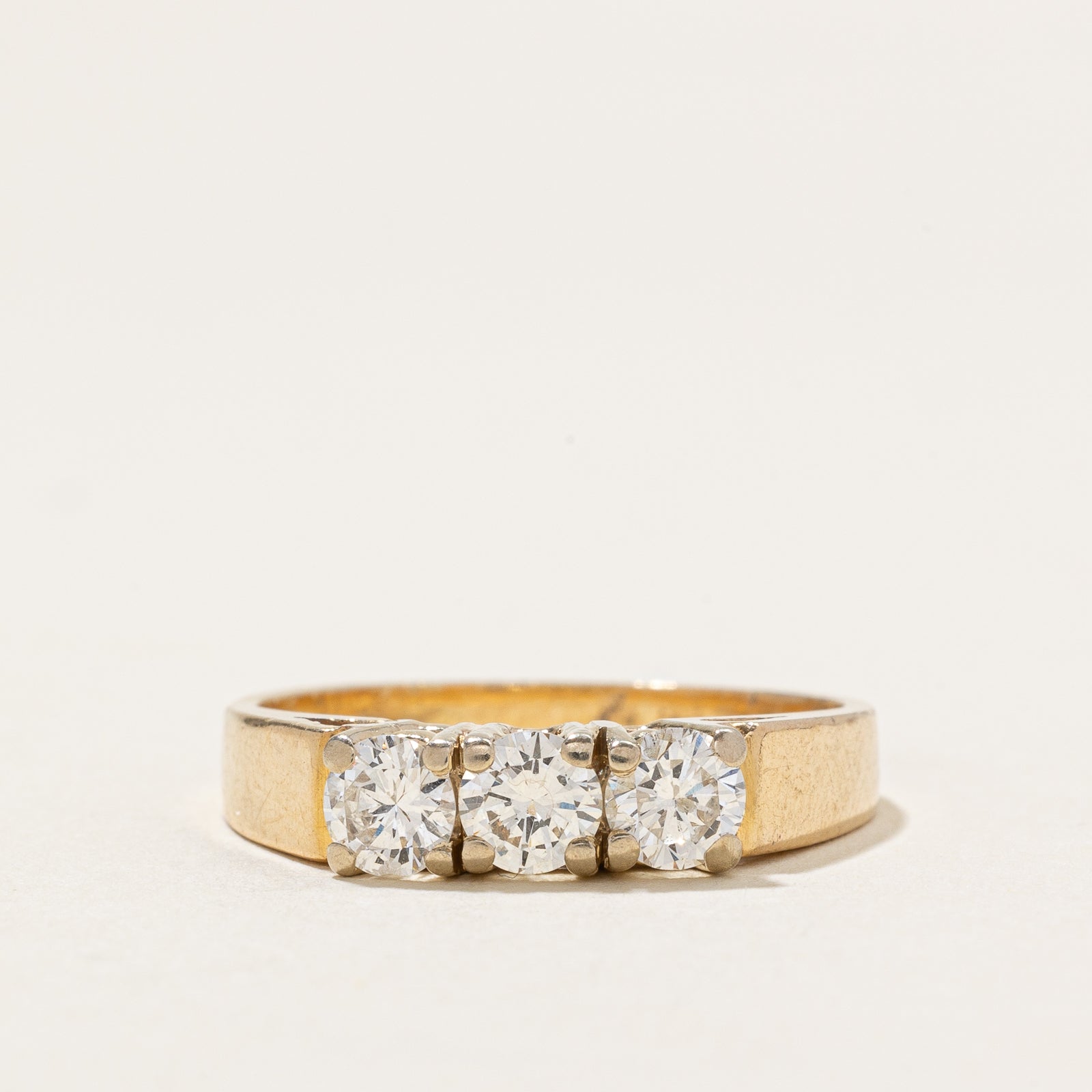 Three Stone Diamond Ring | 0.82ctw | SZ 8.5