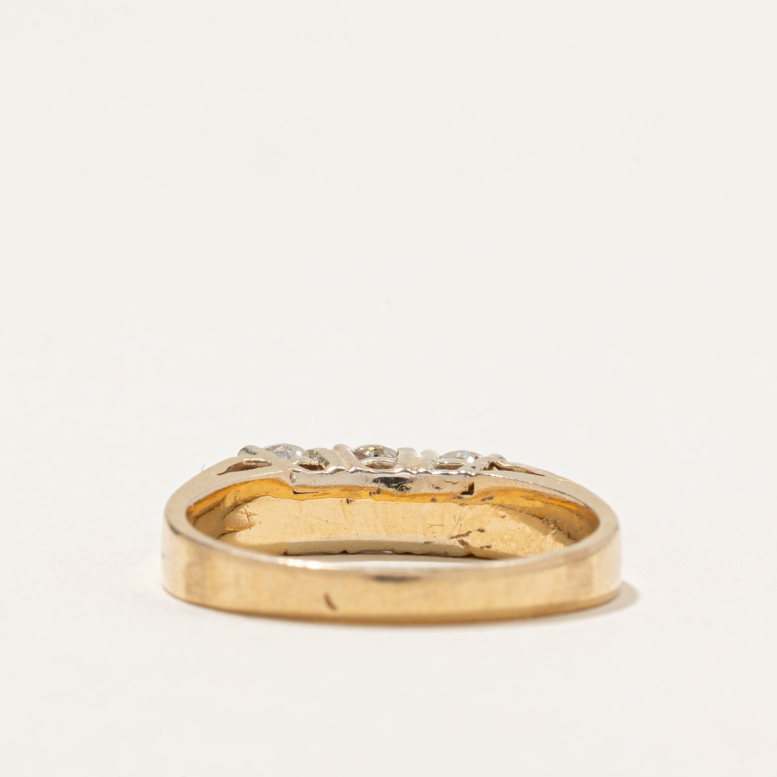 Three Stone Diamond Ring | 0.82ctw | SZ 8.5