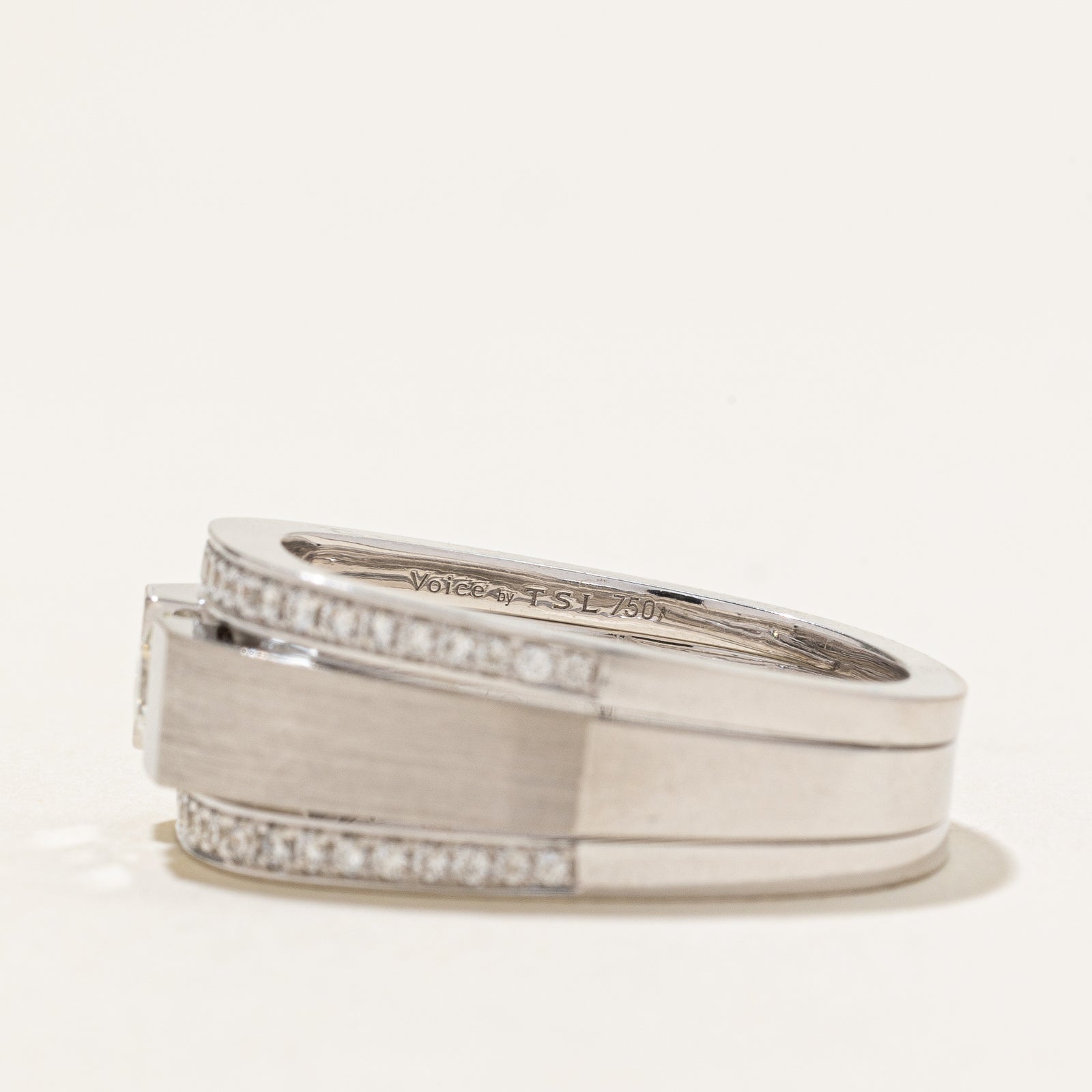 Tension Set Diamond Euro Shank Ring | 0.69ctw | SZ 8
