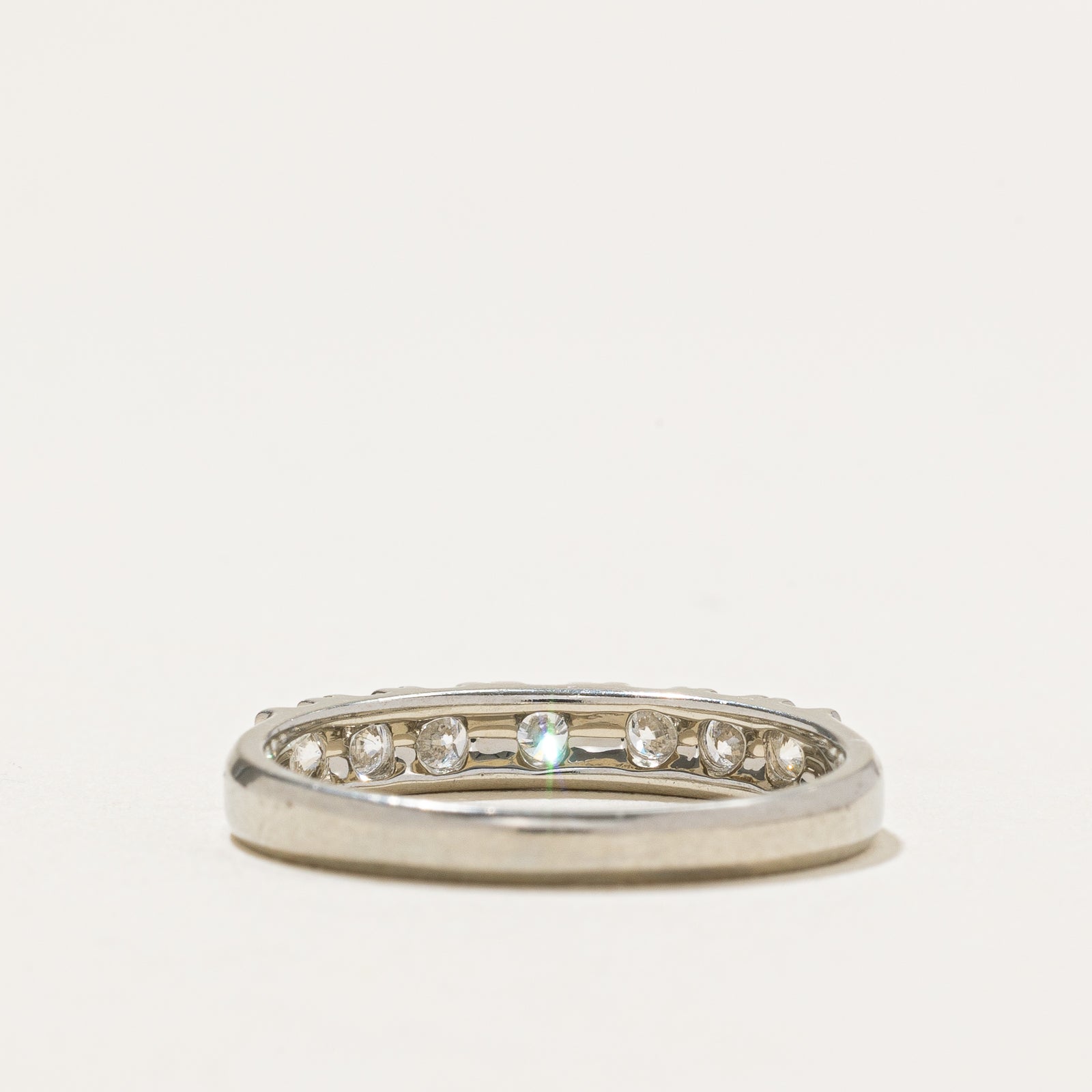 19K Diamond Semi Eternity Band | 0.42ctw | SZ 7.5