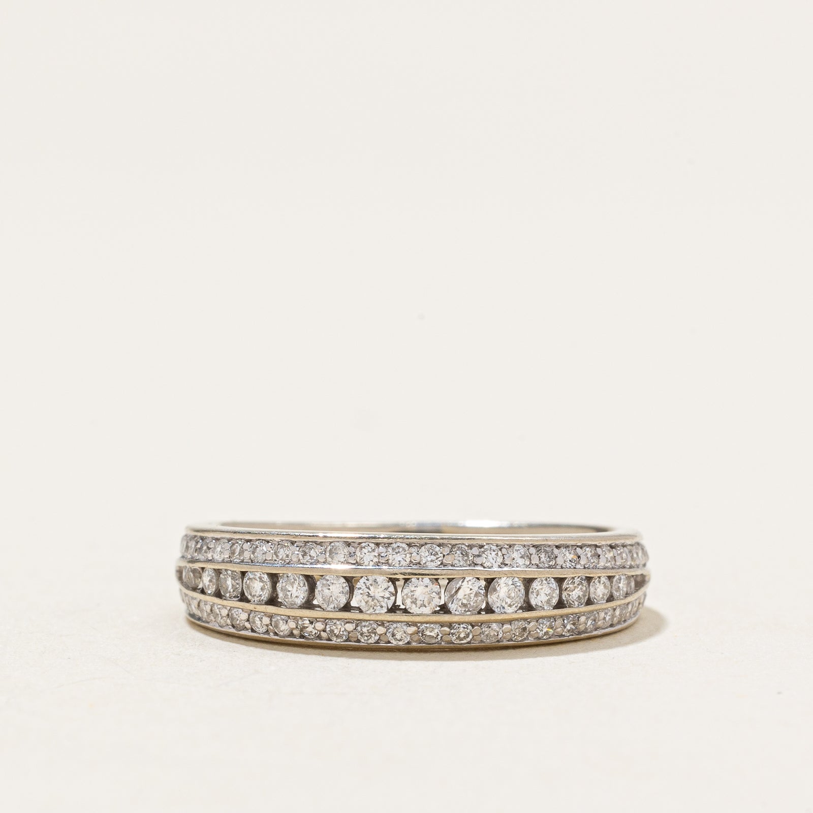 Semi Eternity Triple Row Diamond Band | 0.41ctw | SZ 5