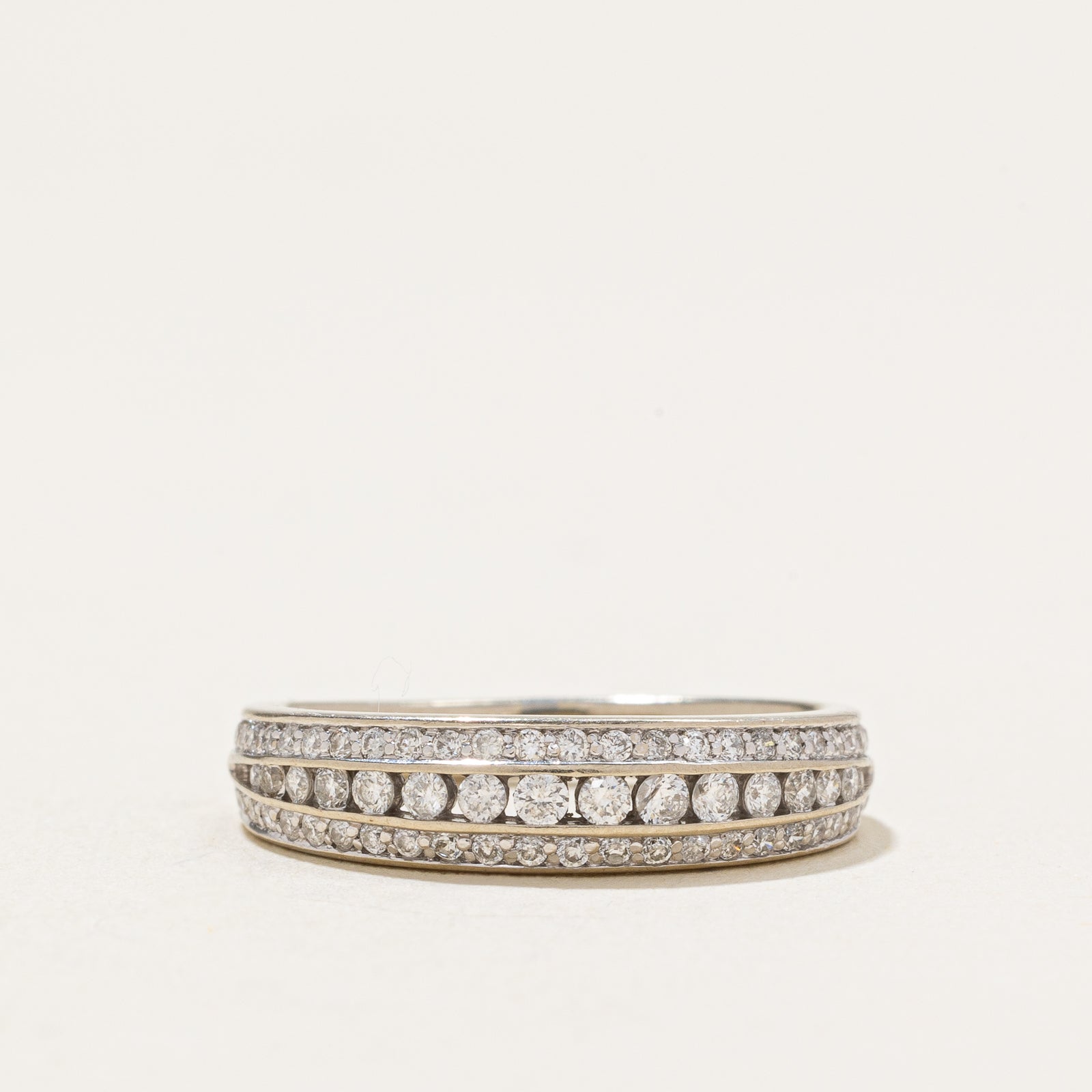 Semi Eternity Triple Row Diamond Band | 0.41ctw | SZ 5