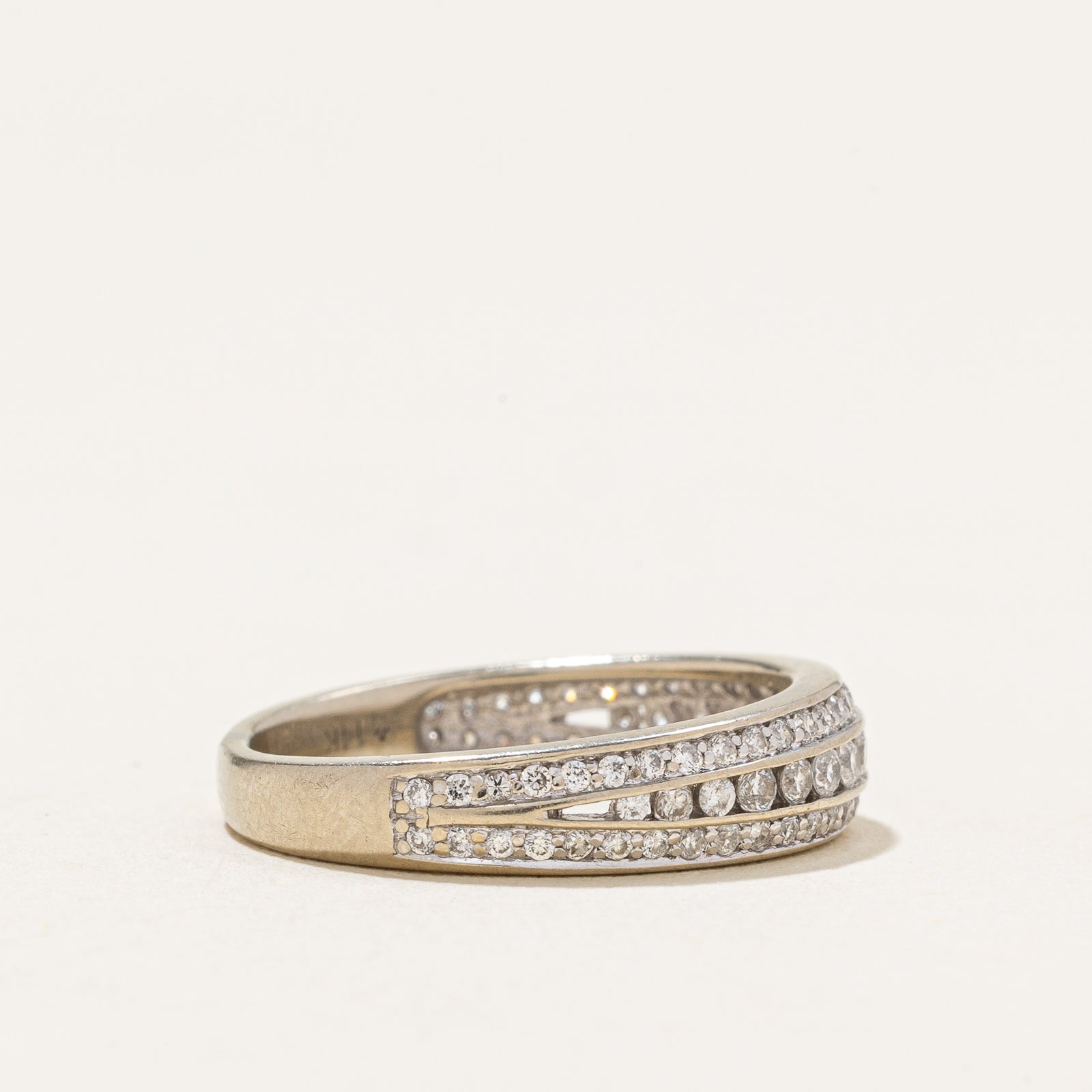 Semi Eternity Triple Row Diamond Band | 0.41ctw | SZ 5