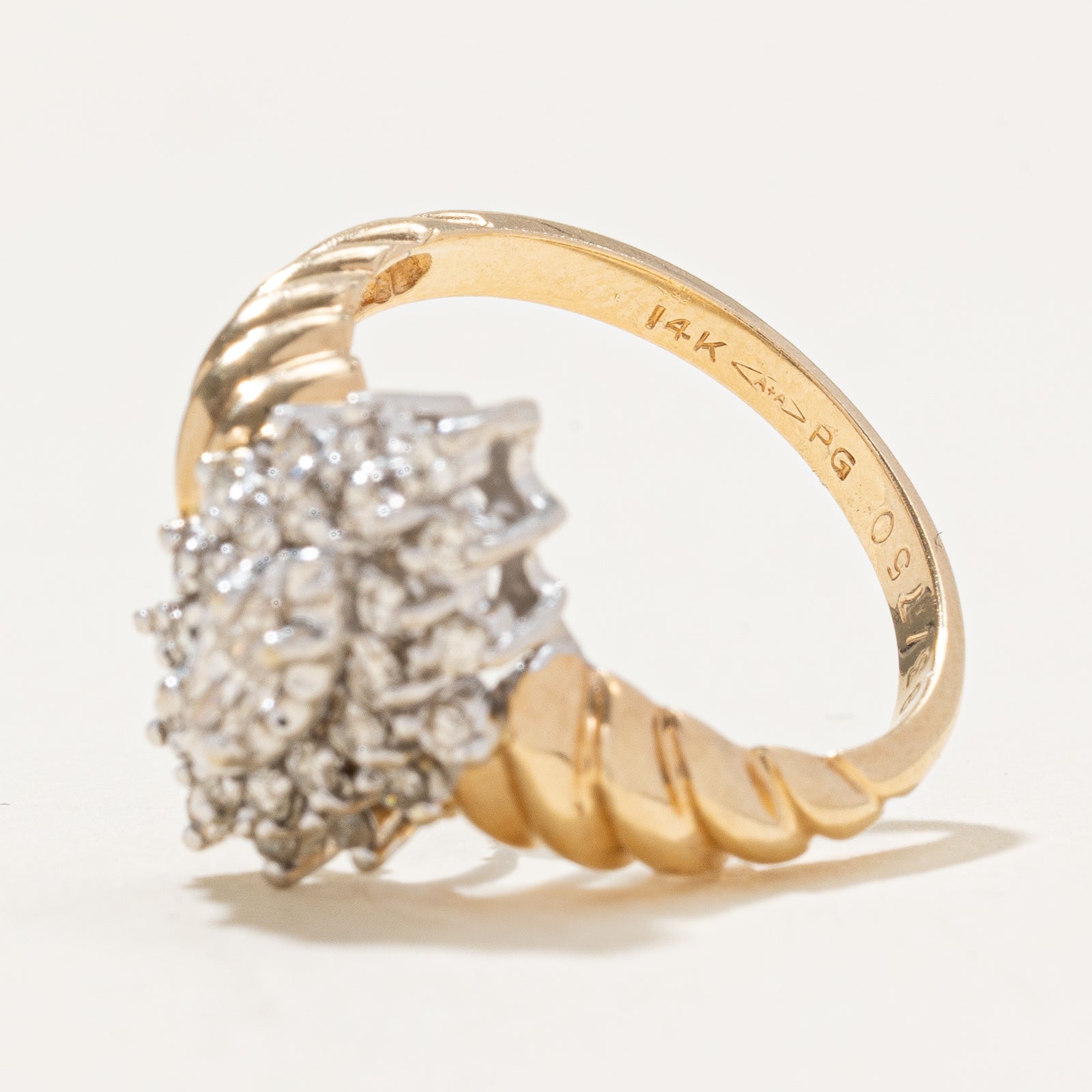 Marquise Cut Diamond Petal Ring | 0.43ctw | SZ 6.75