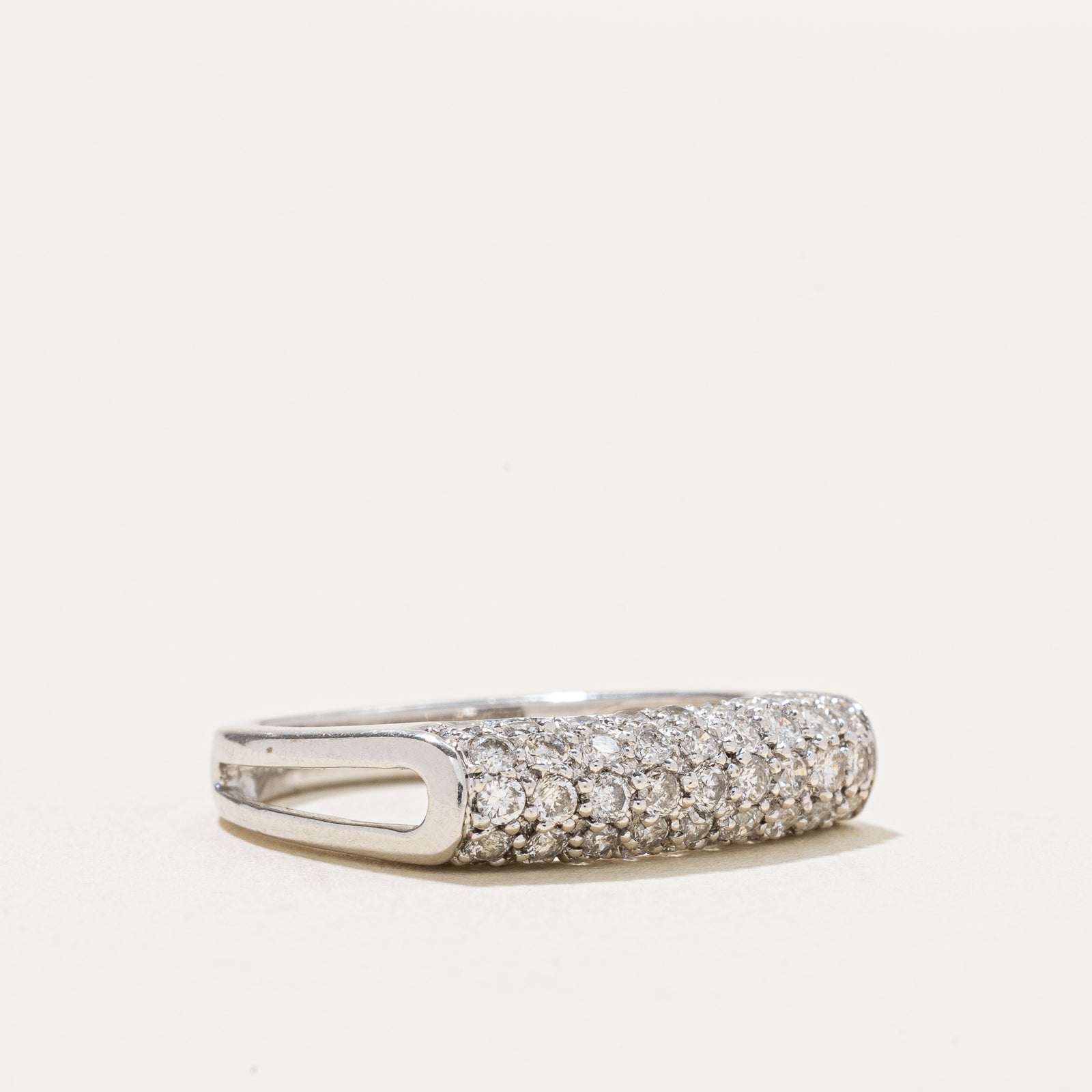 14K Pave Set Diamond Ring | 0.75ctw | SZ 6.75