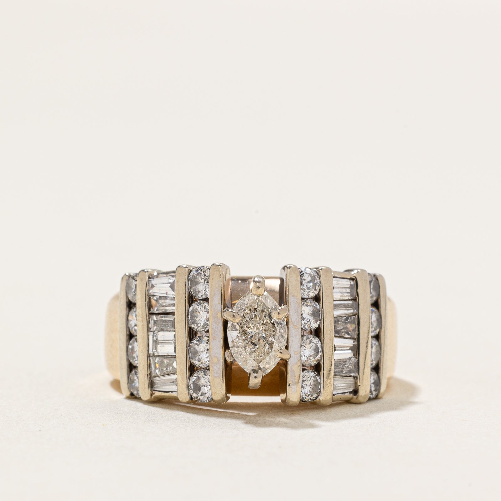Marquise Cut Diamond Accented Engagement Ring | 1.47ctw | SZ 6.75