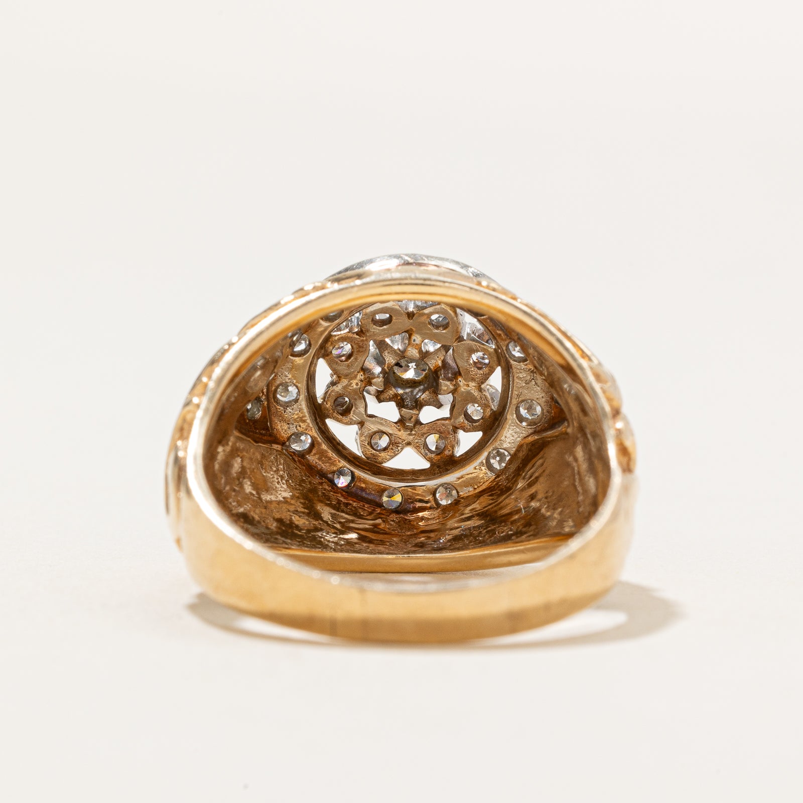 Diamond Double Halo Dome Ring | 1.17ctw | SZ 11.75