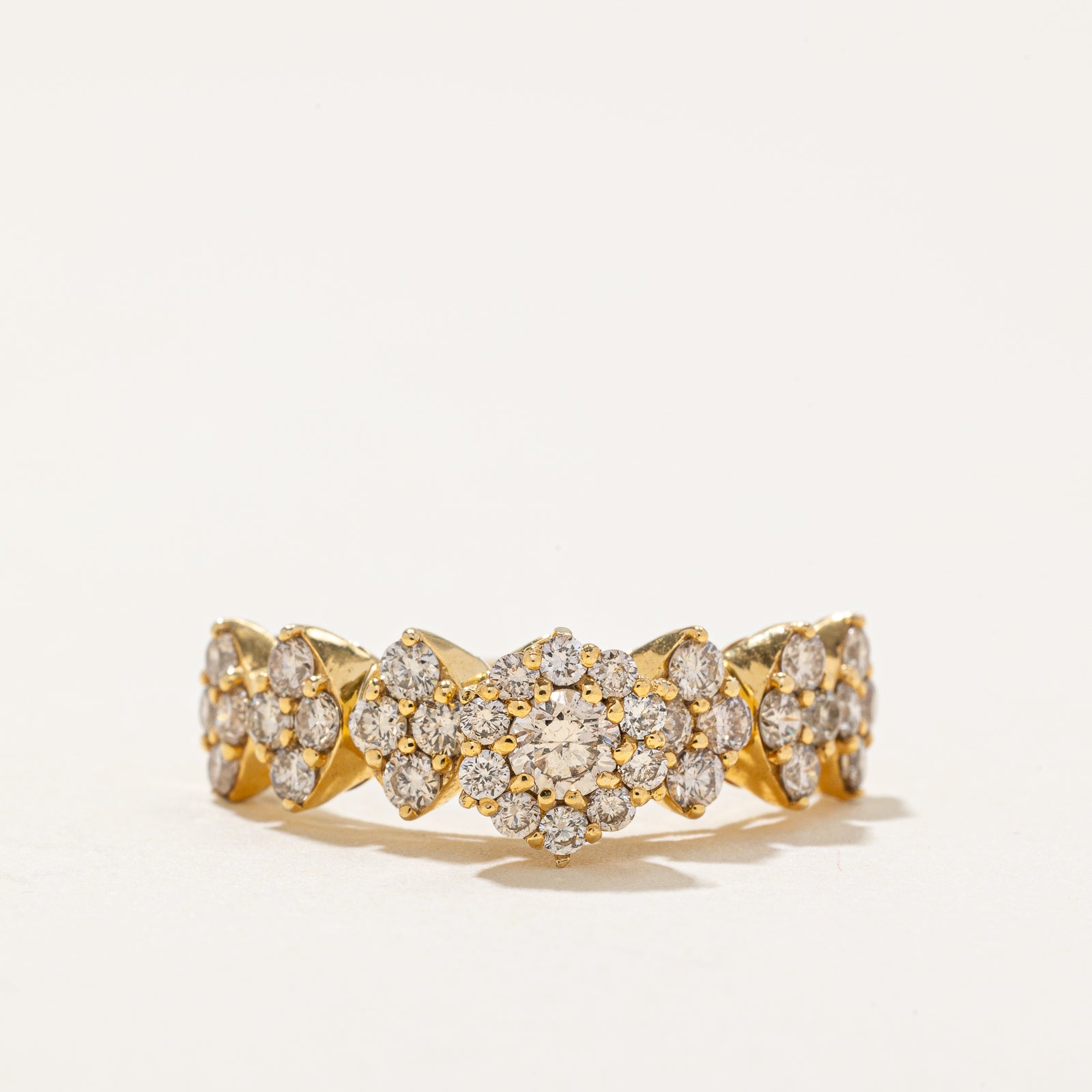 Accented Diamond Halo Ring | 1.00ctw | SZ 6.5