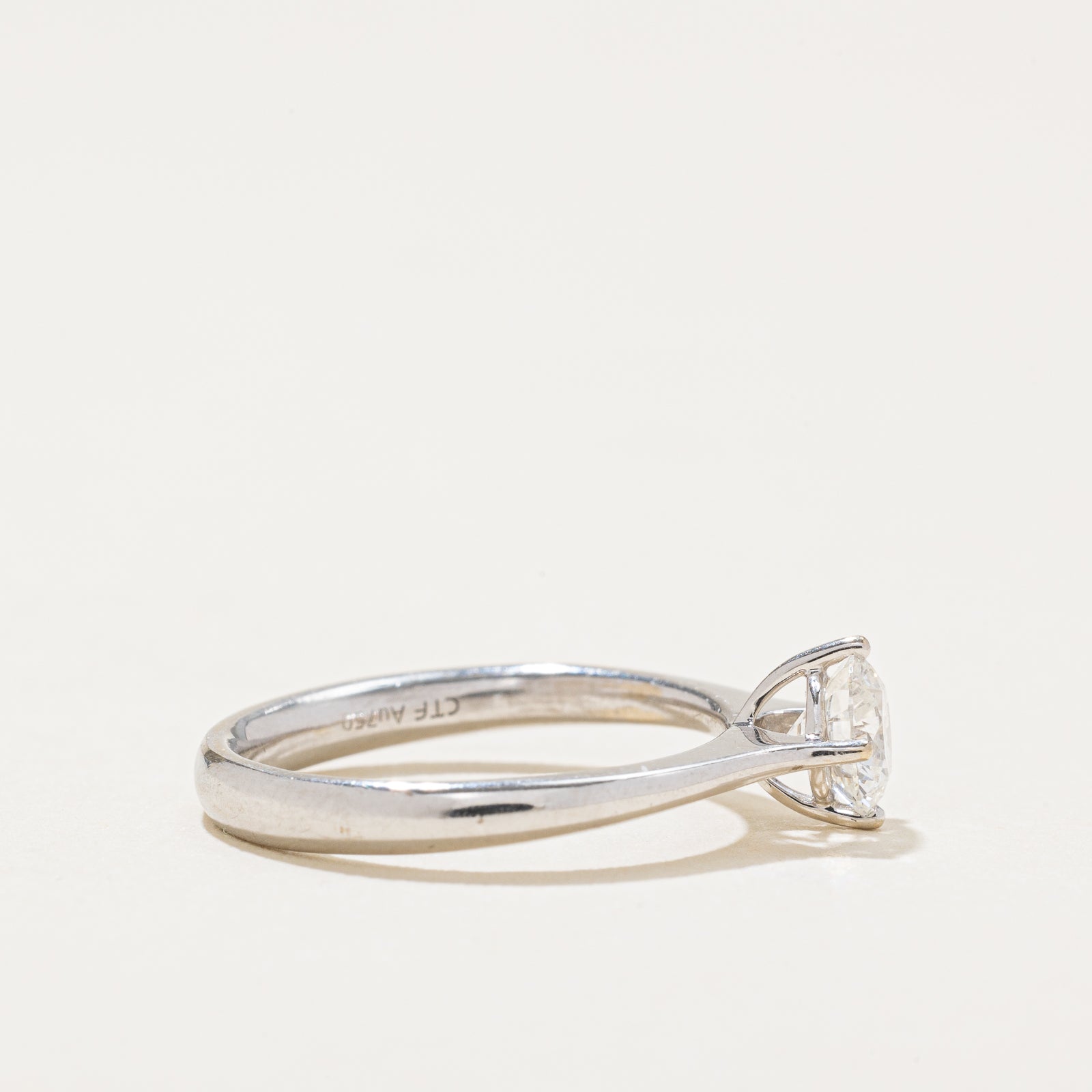 GIA Certified Solitaire Diamond Engagement Ring | 0.53ct | SZ 4.25