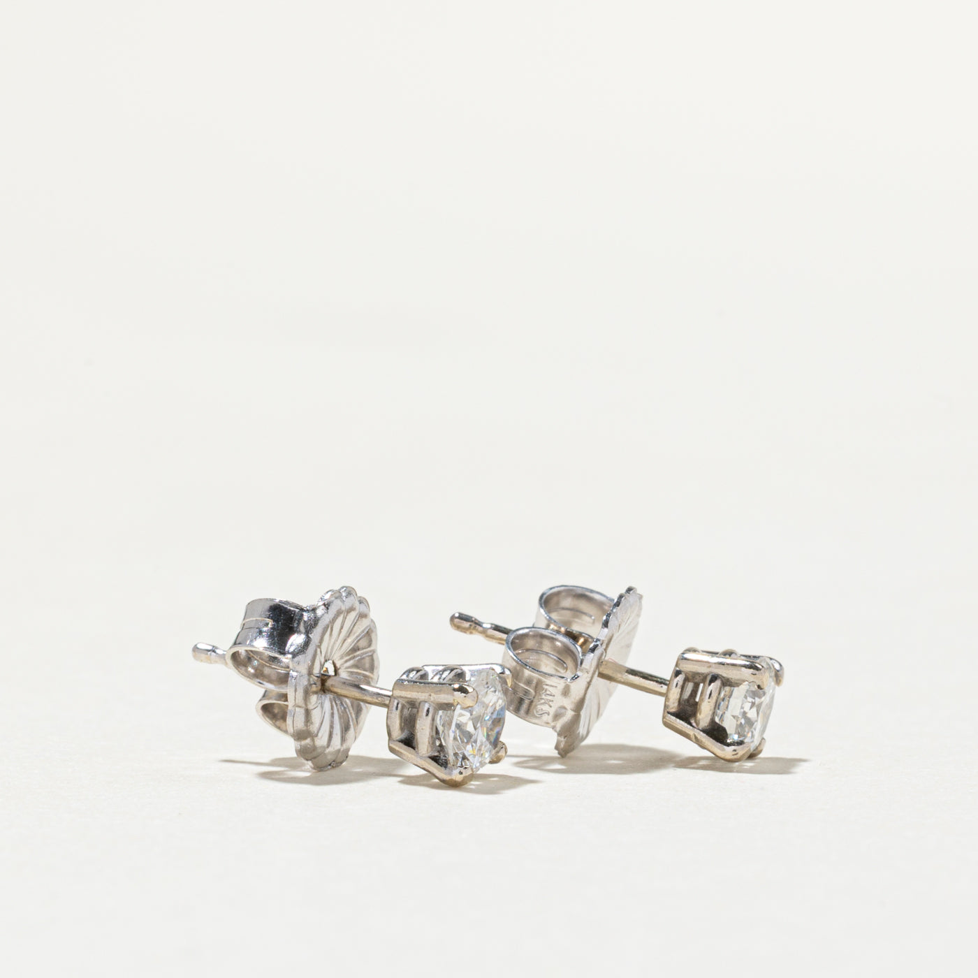 14K Diamond Stud Earrings | 0.58ctw