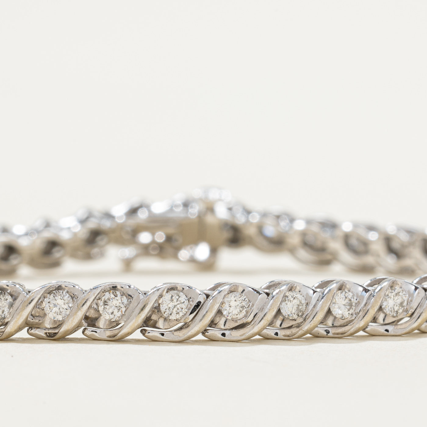 Tension Set Diamond Tennis Bracelet | 1.69ctw | 7.25"