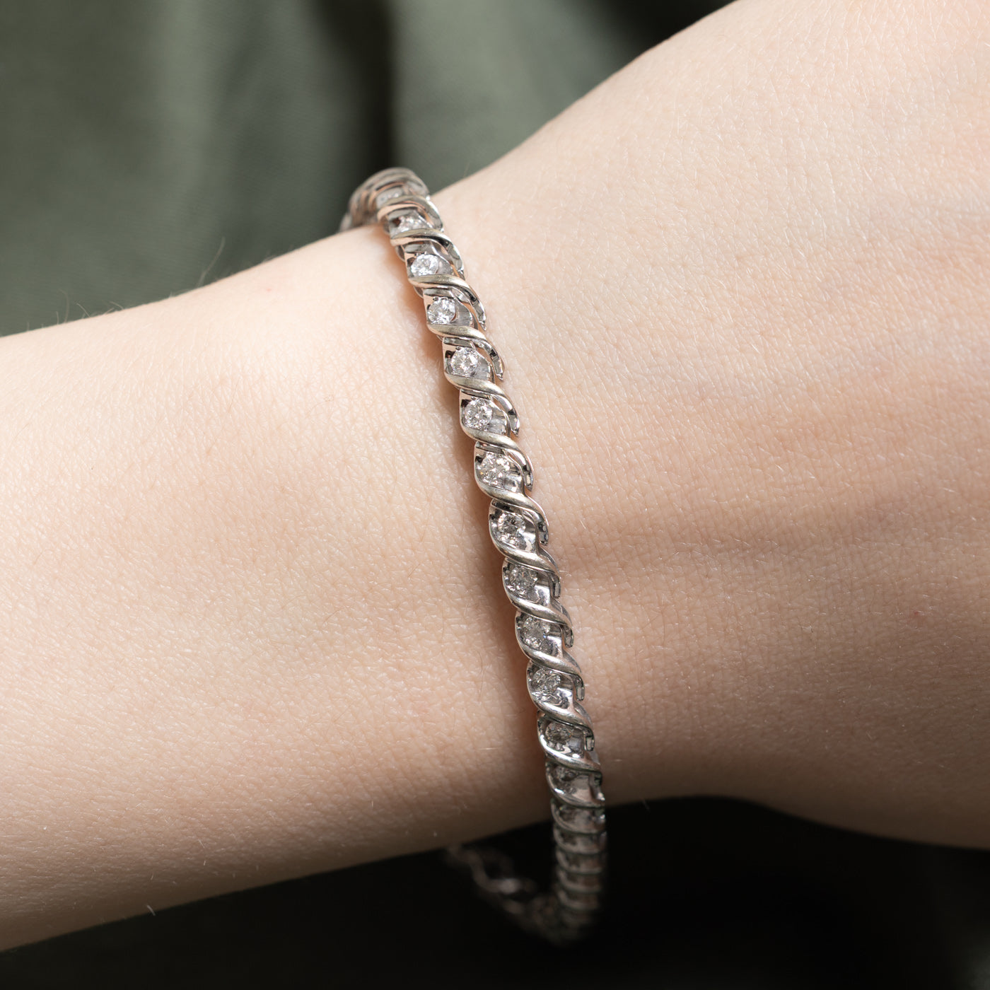 Tension Set Diamond Tennis Bracelet | 1.69ctw | 7.25"