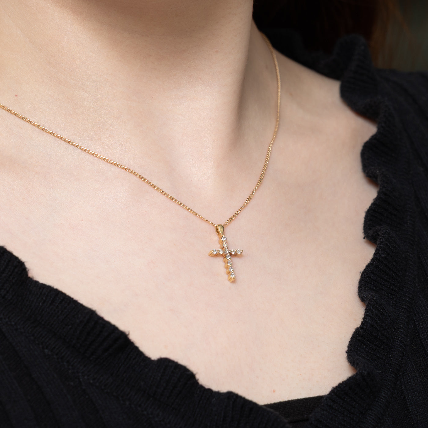 Diamond Cross Pendant | 0.22ctw
