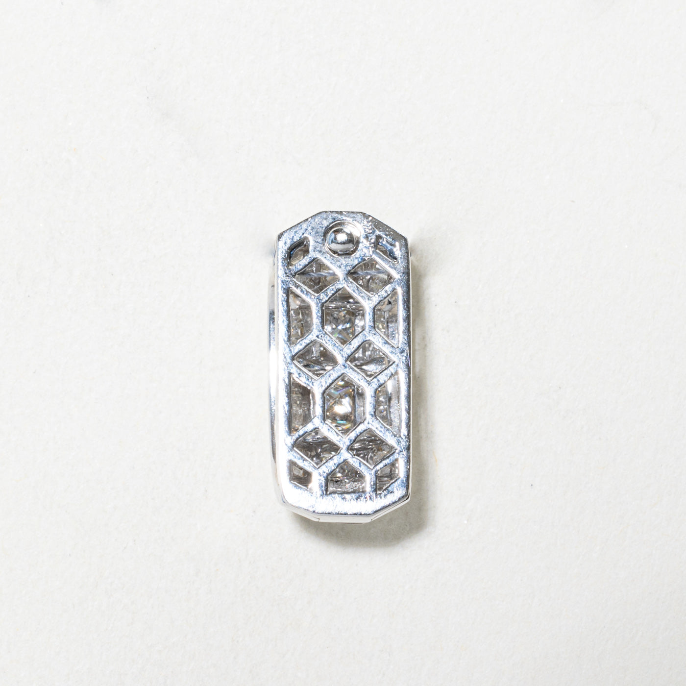Channel Set Multi Row Diamond Pendant | 0.80ctw