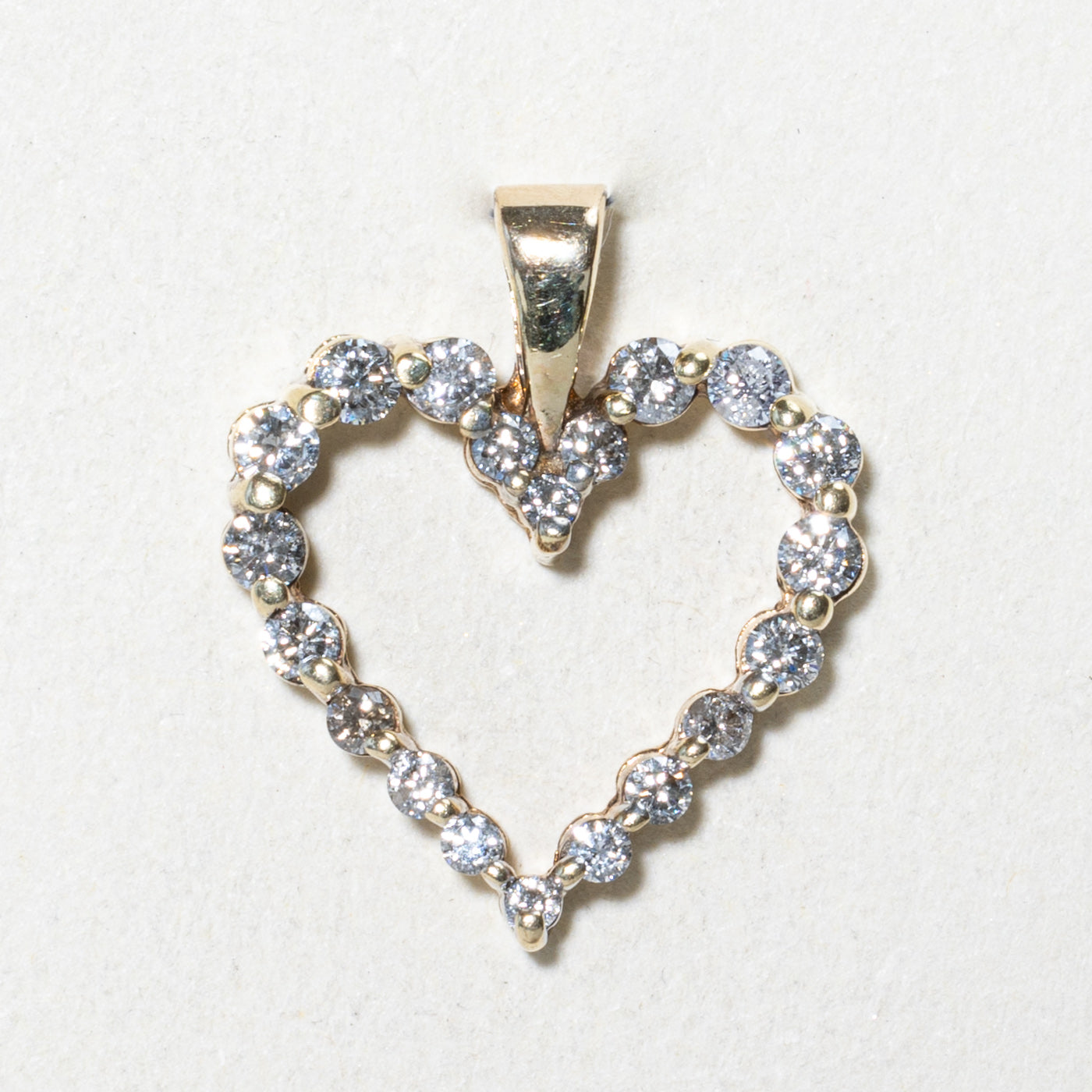 Diamond Open Heart Pendant | 0.50ctw