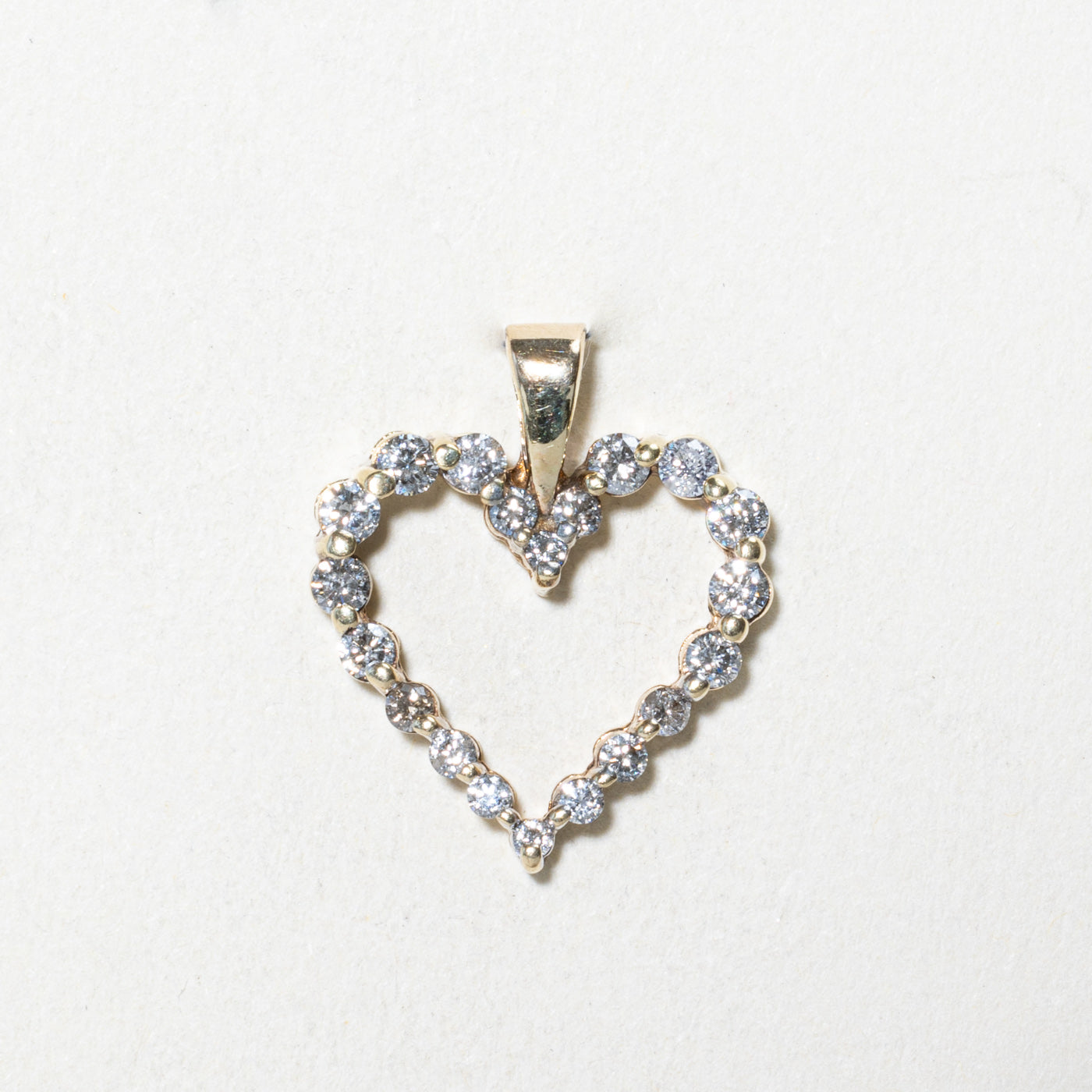 Diamond Open Heart Pendant | 0.50ctw