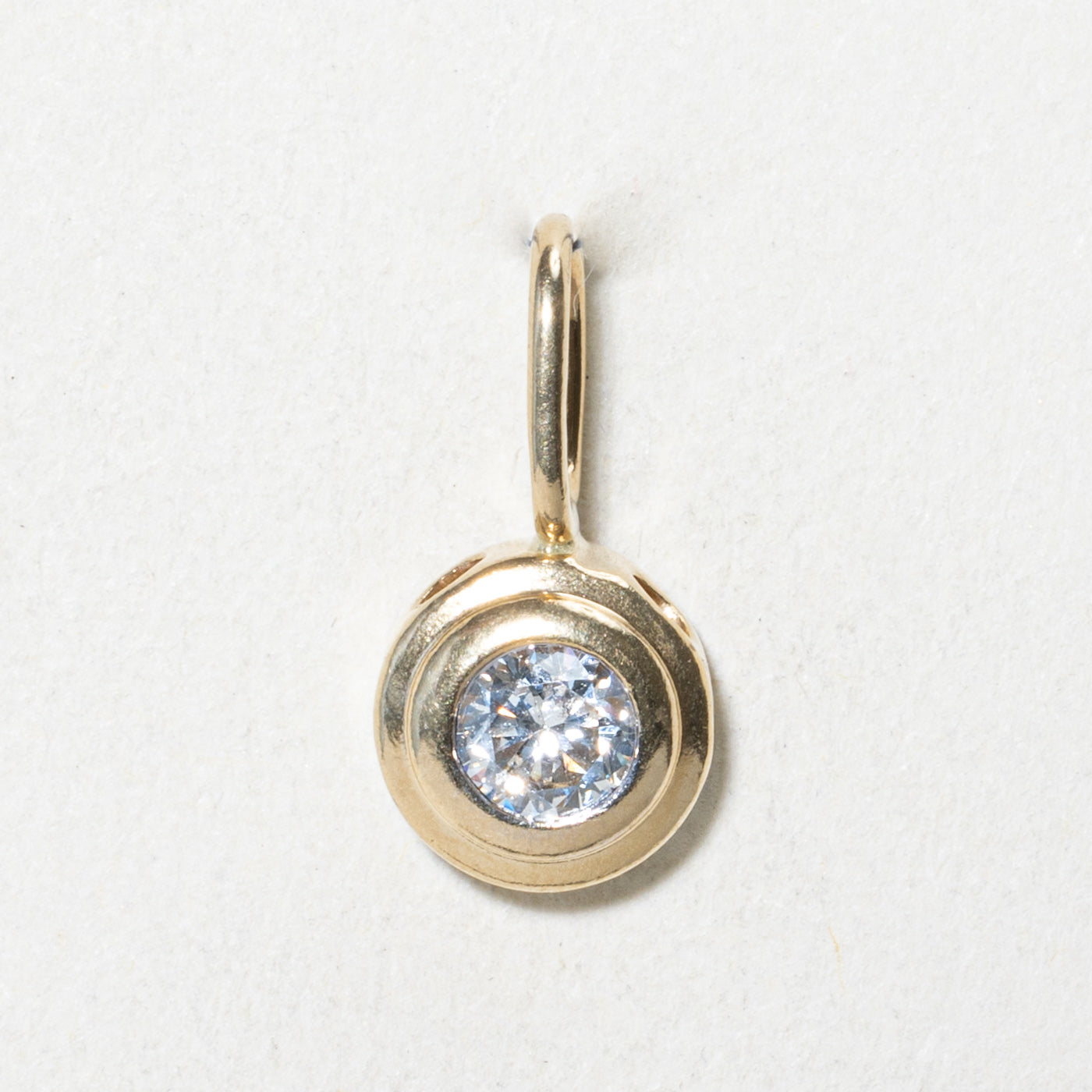 Solitaire Bezel Set Diamond Pendant | 0.39ct