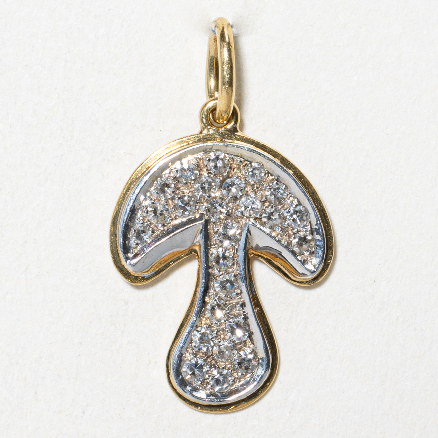 Pendentif champignon en diamants | 0,35 ct