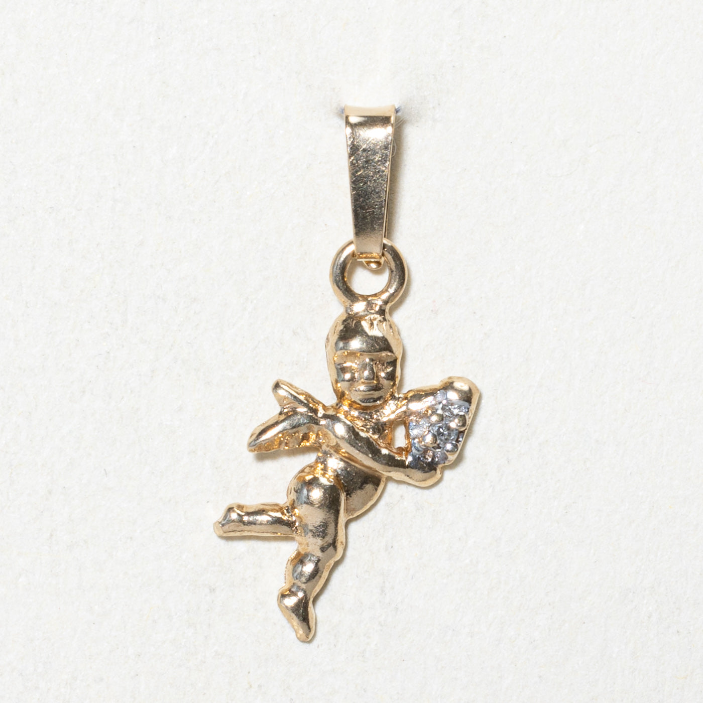 Diamond Cherub Pendant | 0.005ct
