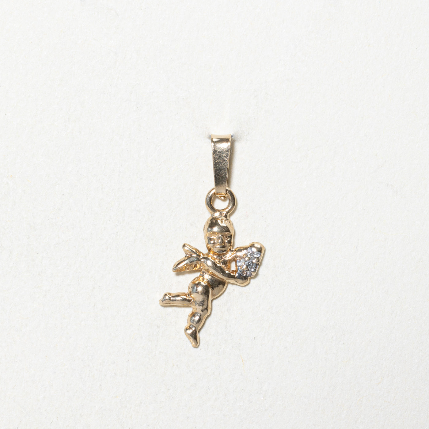 Diamond Cherub Pendant | 0.005ct