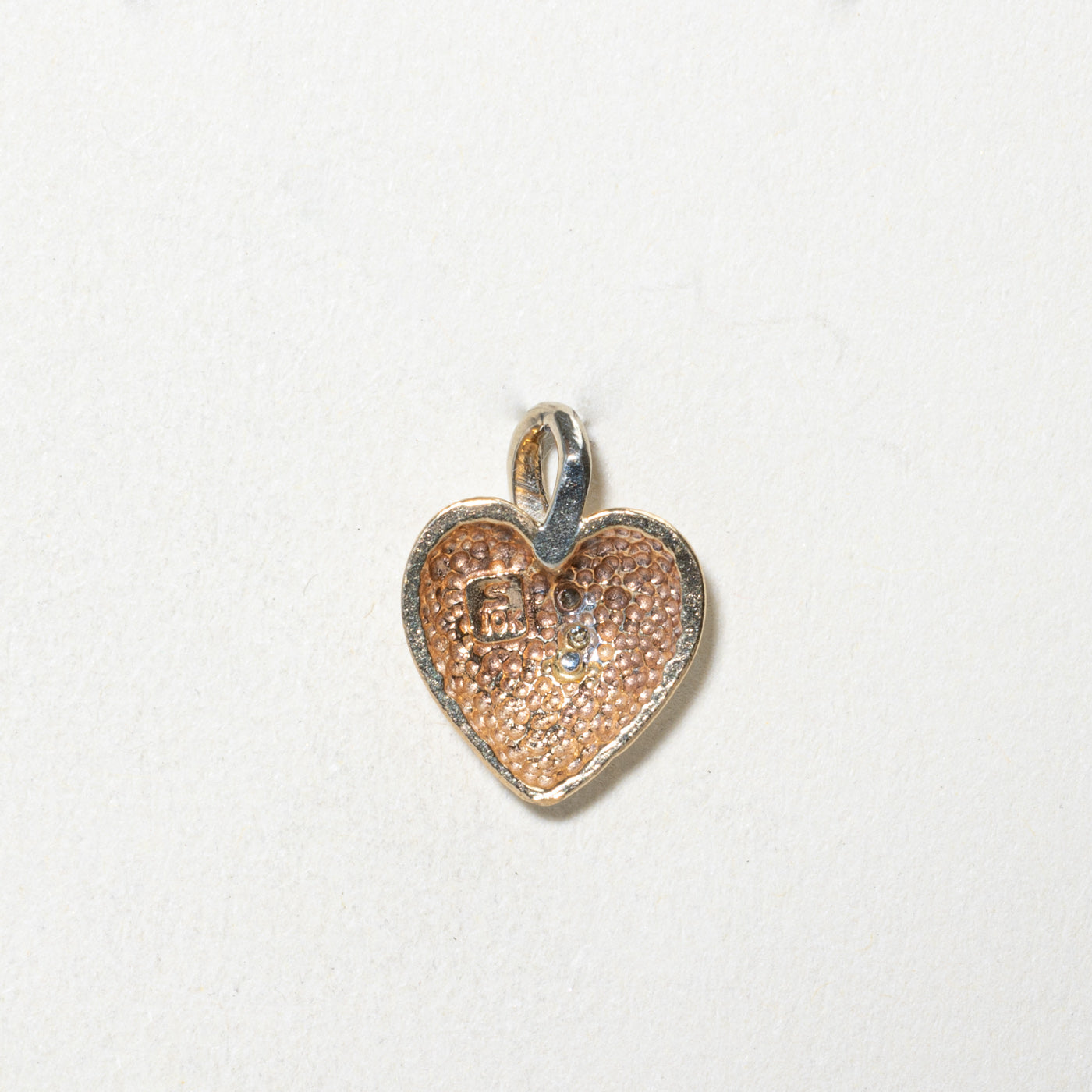 Diamond Puffed Heart Pendant | 0.02ctw