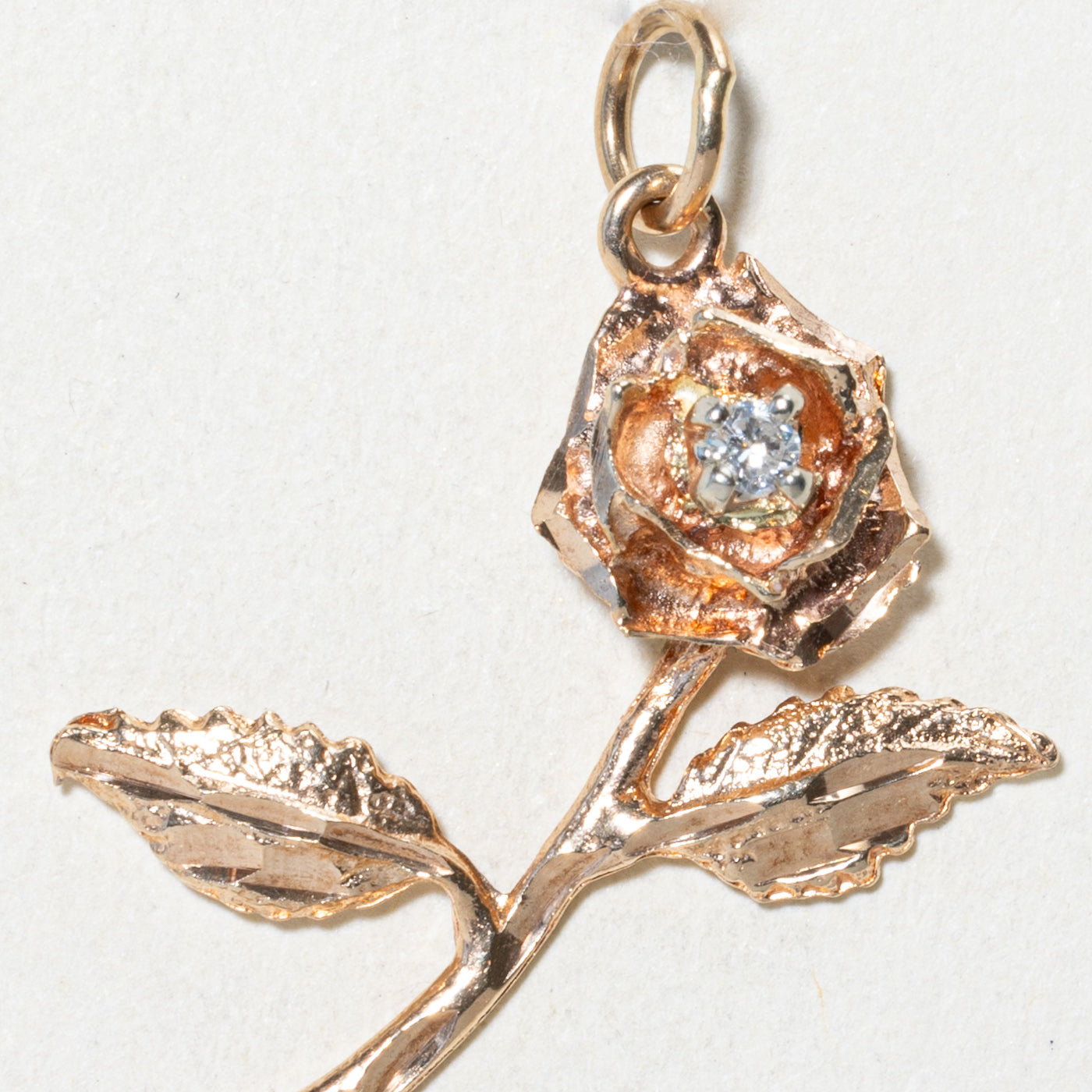 Diamond Rose Pendant | 0.04ct