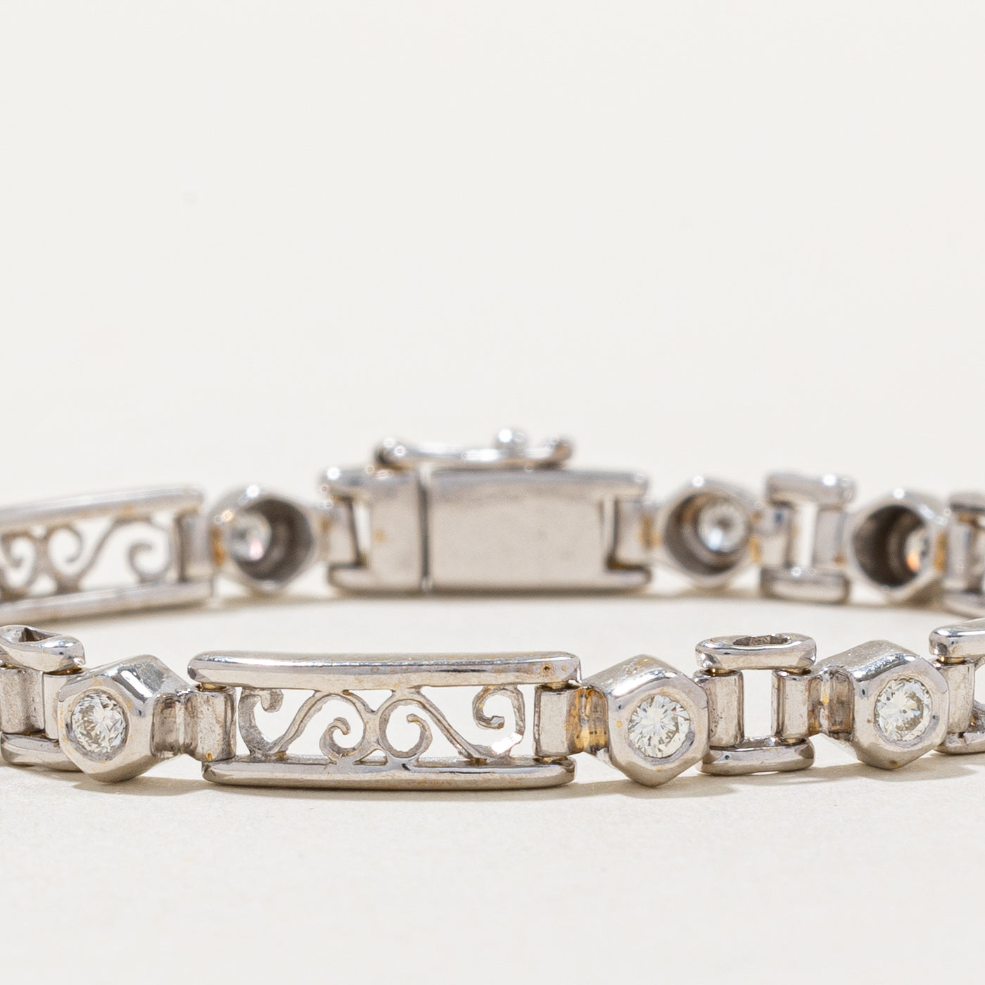 Bezel Set Diamond Bracelet | 0.50ctw | 6.25" |