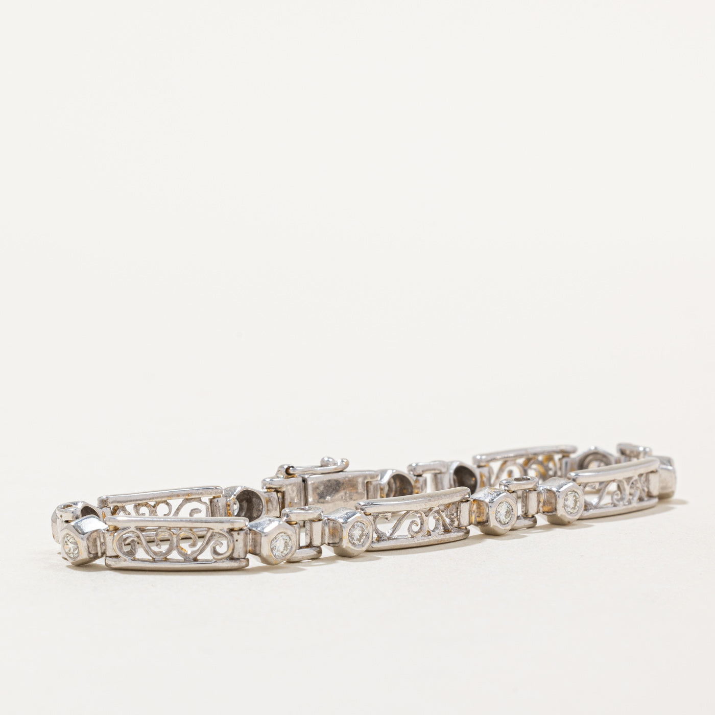Bezel Set Diamond Bracelet | 0.50ctw | 6.25" |