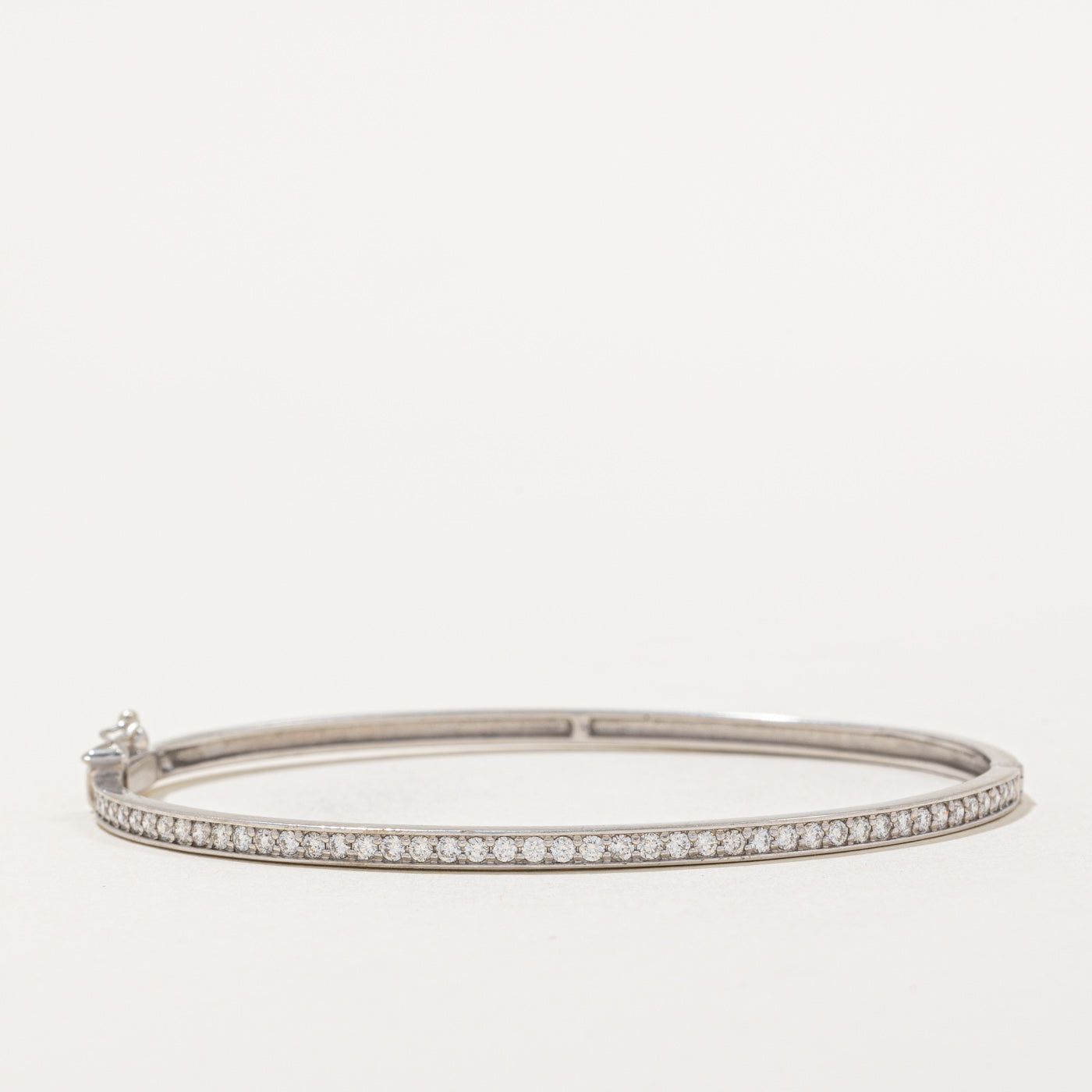 Diamond Bangle Bracelet | 0.75ctw | 7" |