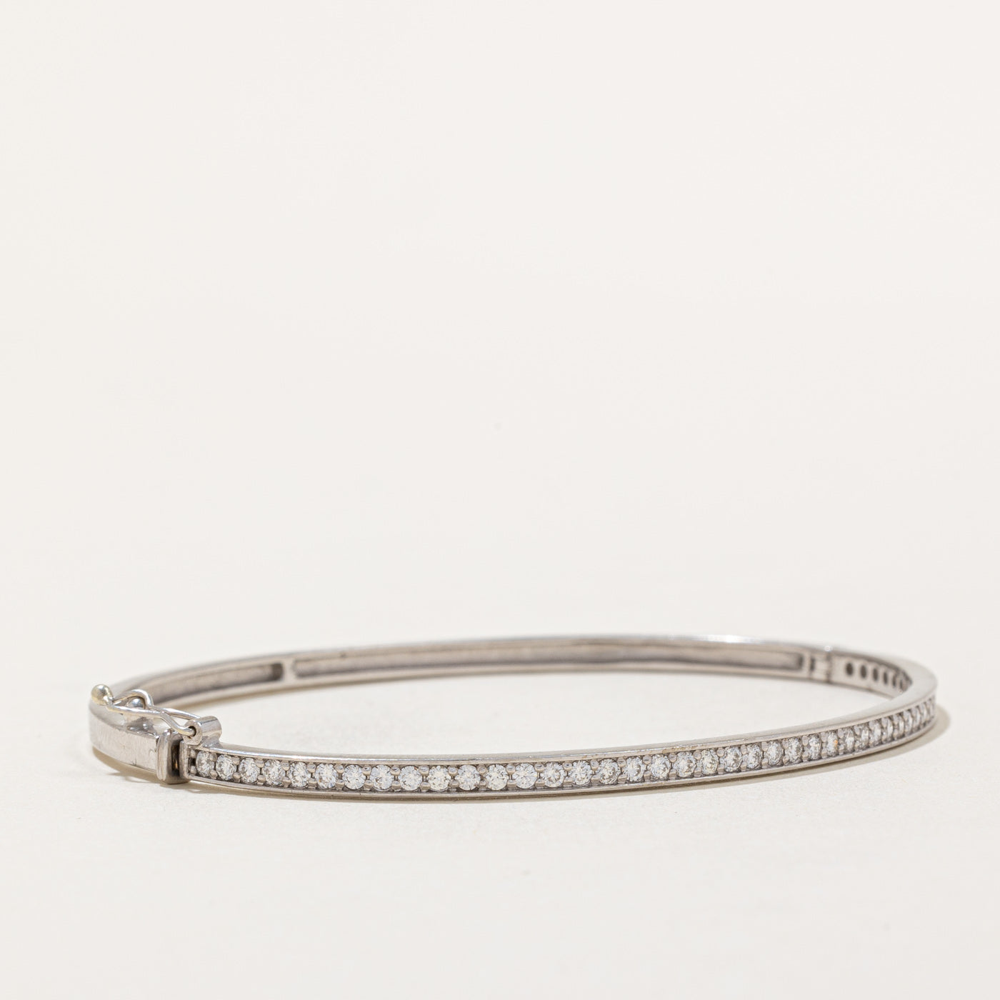 Diamond Bangle Bracelet | 0.75ctw | 7" |