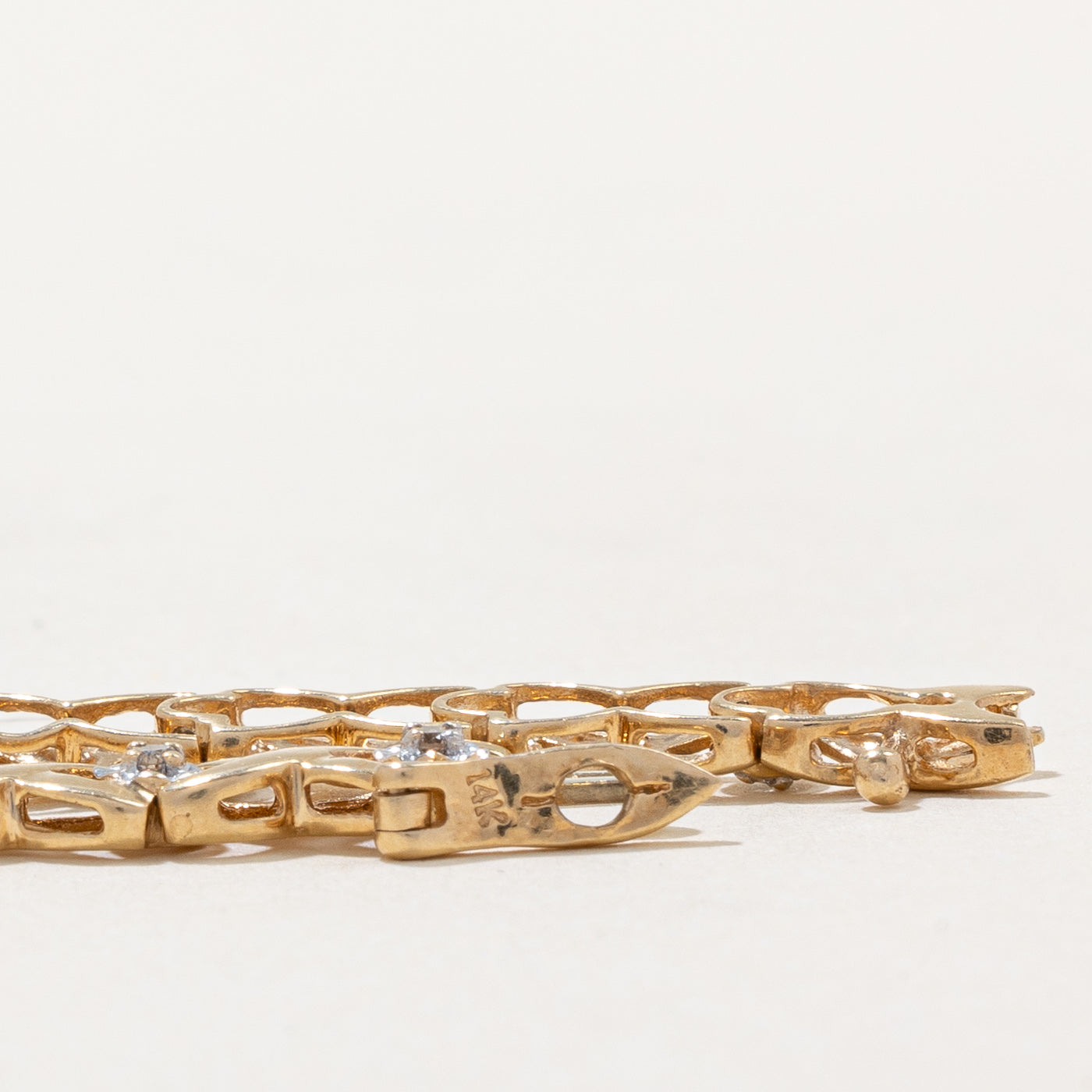 Illusion Set Light Brown Diamond Bracelet | 0.38ctw | 7" |