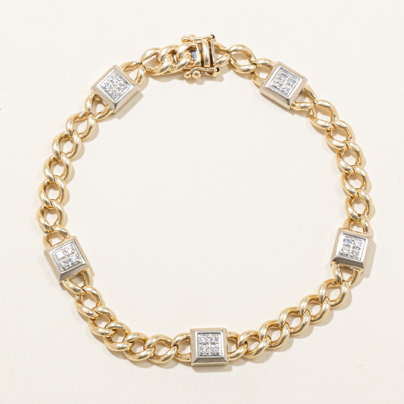 Diamond Grid Bracelet | 0.24ctw | 8" |