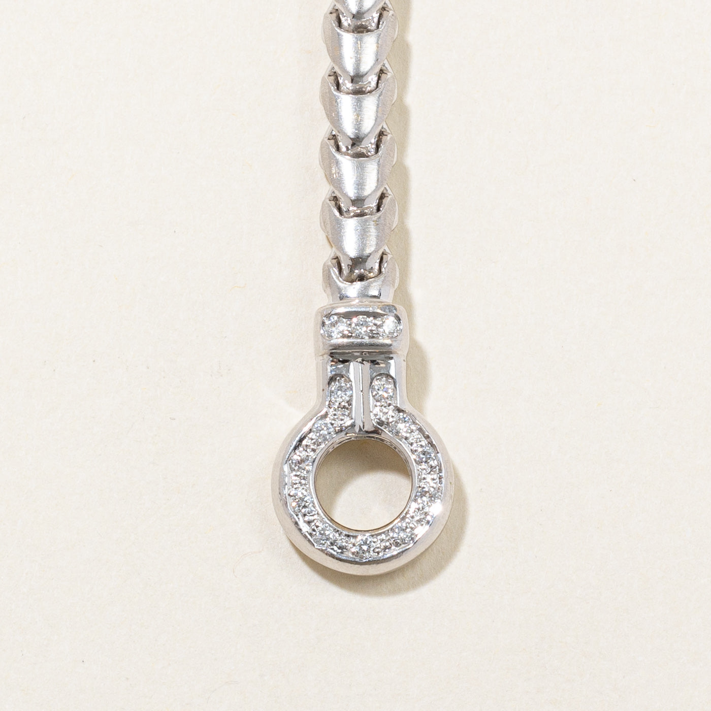 Diamond Buckle Closure Bracelet | 0.20ctw | 7" |