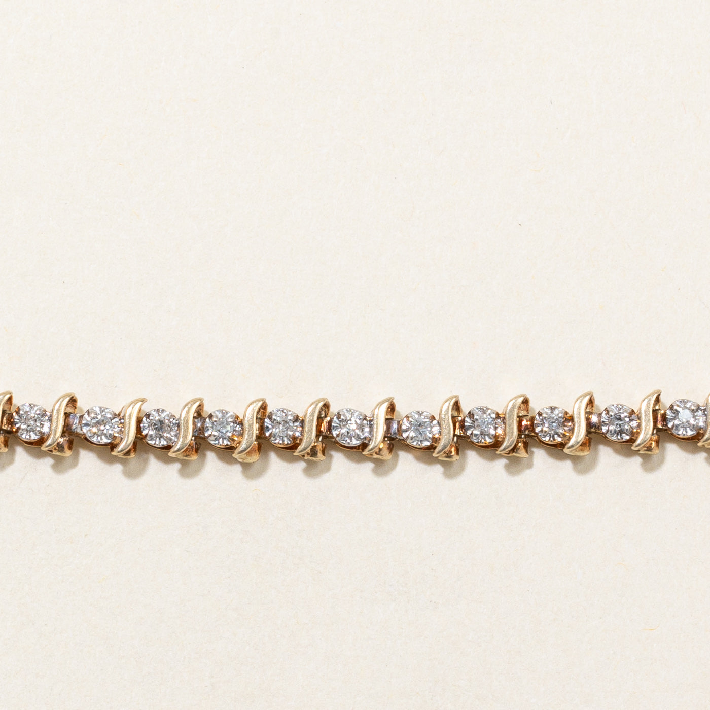Illusion Set Diamond Bracelet | 0.23ctw | 7.5" |