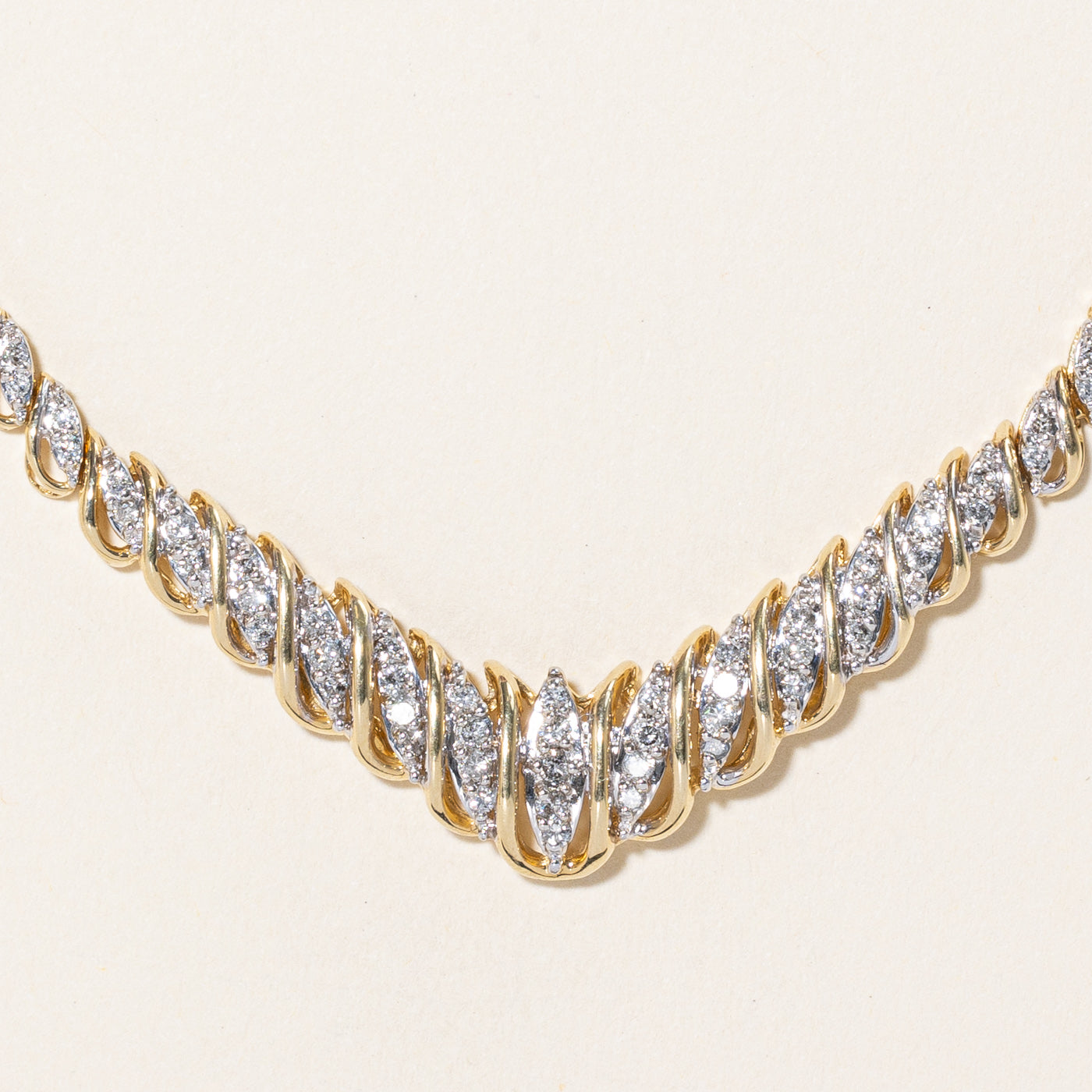 Illusion Set Diamond Necklace | 1.25ctw | 16" |