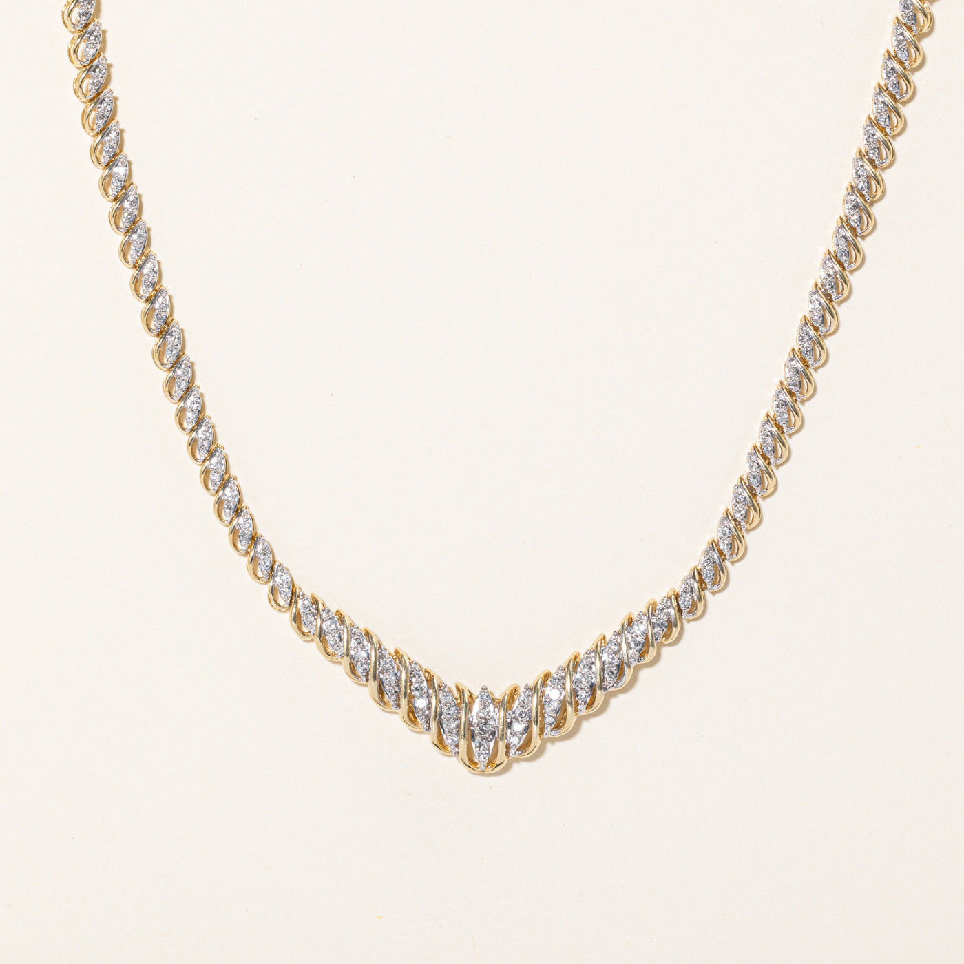Illusion Set Diamond Necklace | 1.25ctw | 16" |