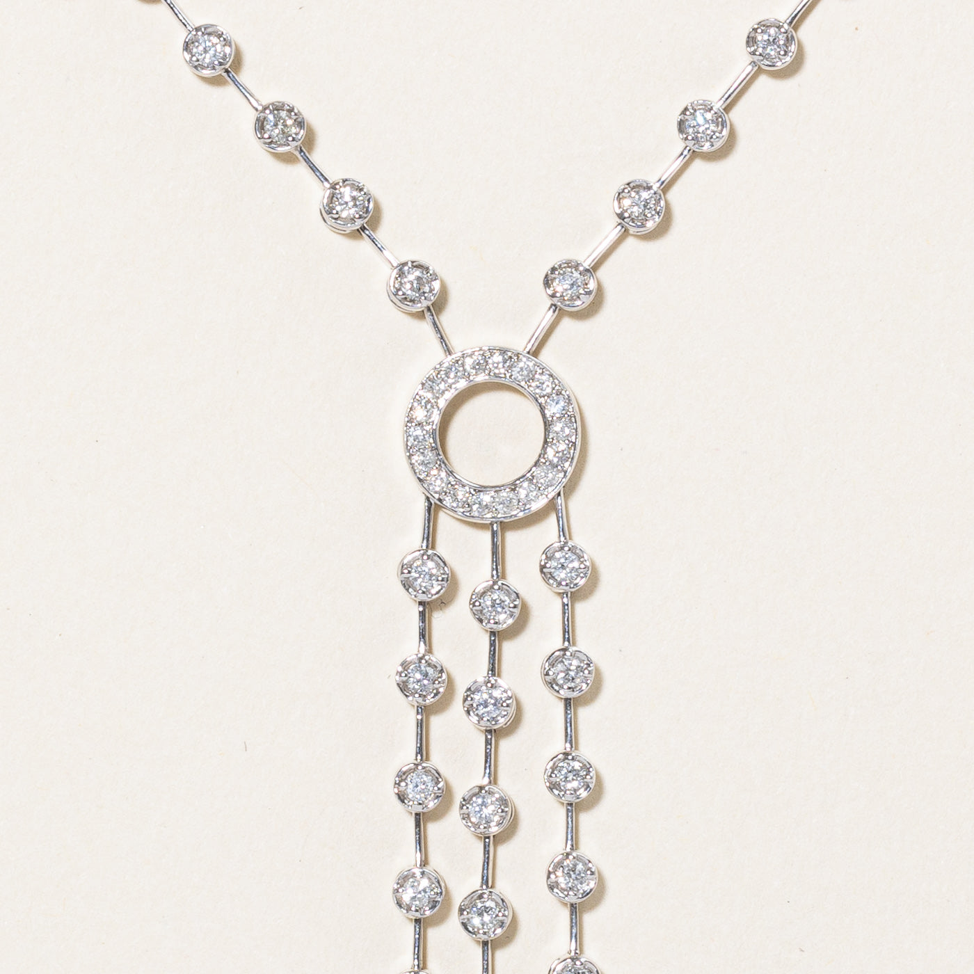 Diamond Drop Necklace | 0.80ctw | 18" |