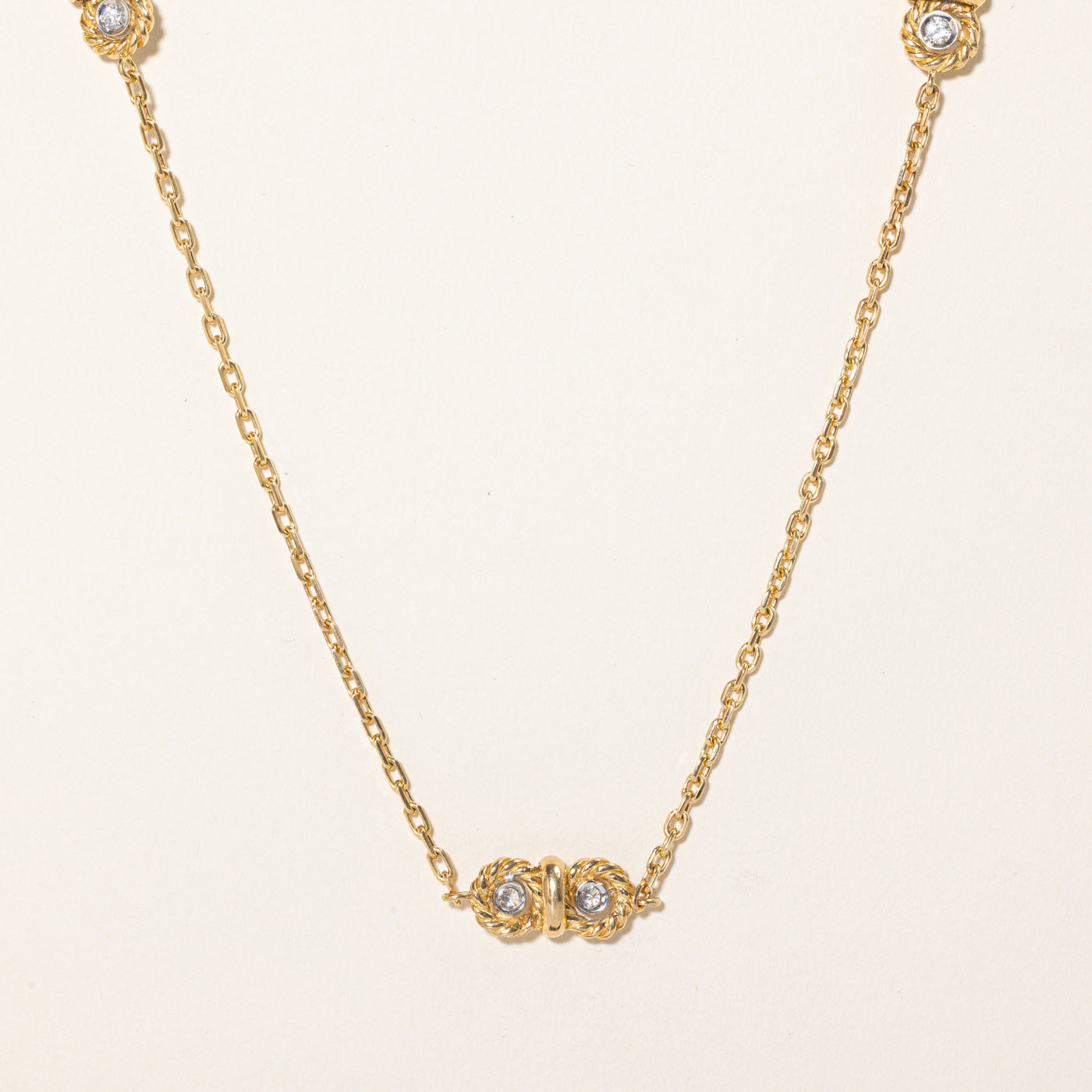 Diamond Link Necklace | 0.33ctw | 18" |