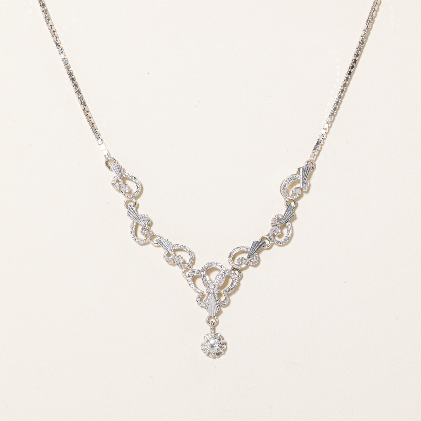 Diamond Pendant Necklace | 0.21ct | 18" |