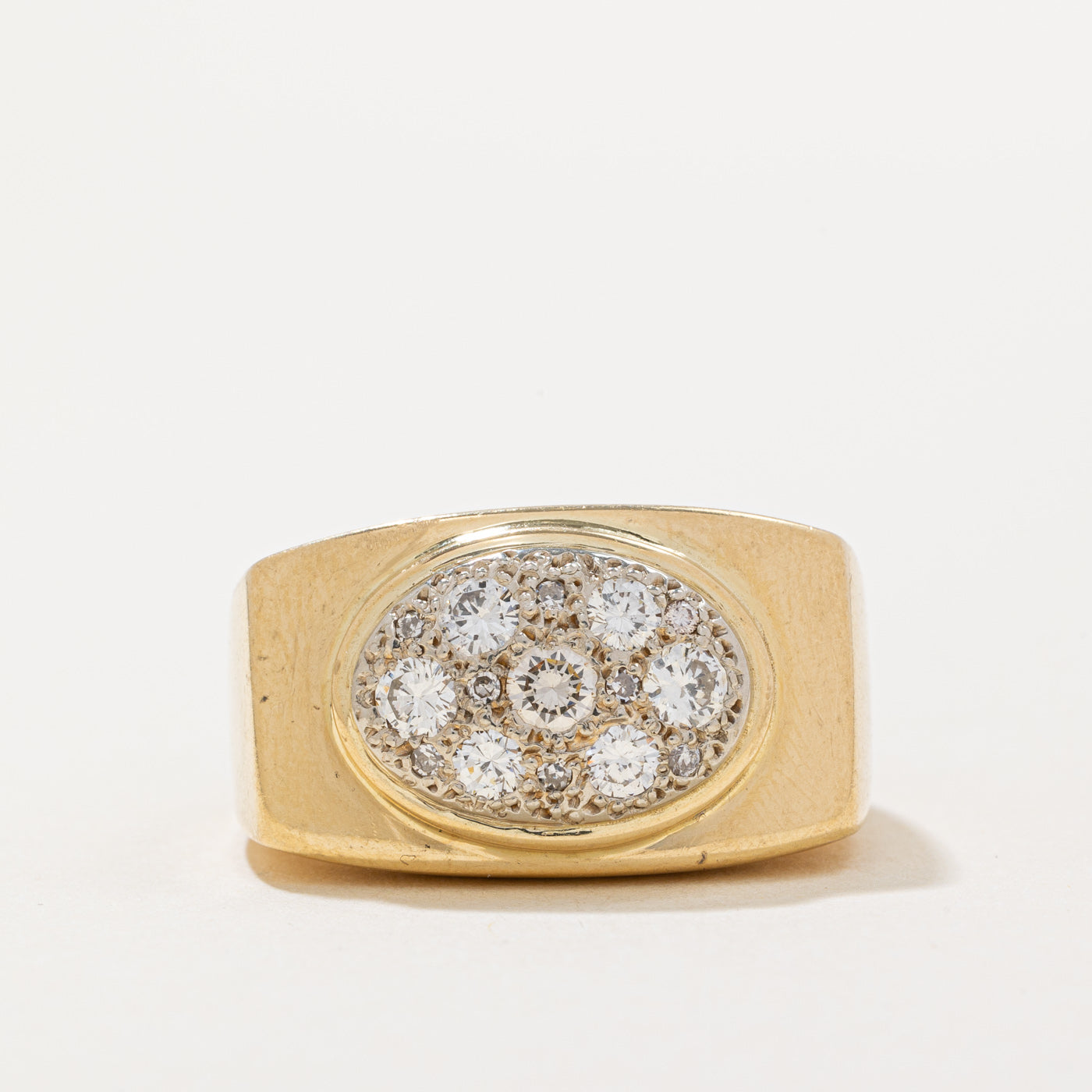 Pave Set Diamond Cocktail Ring | 0.60ctw | SZ 9 |