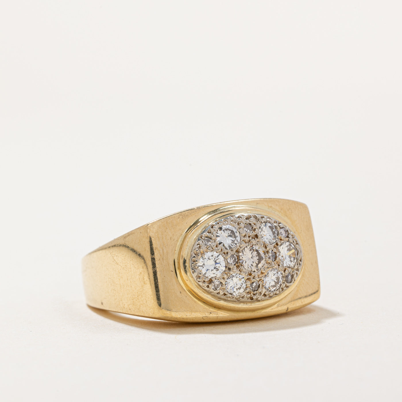 Pave Set Diamond Cocktail Ring | 0.60ctw | SZ 9 |