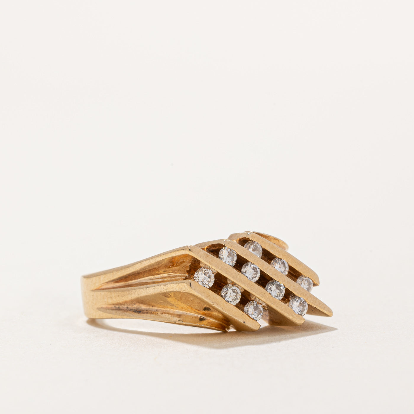 Tension Set Diamond Cocktail Ring | 0.40ctw | SZ 8.75 |