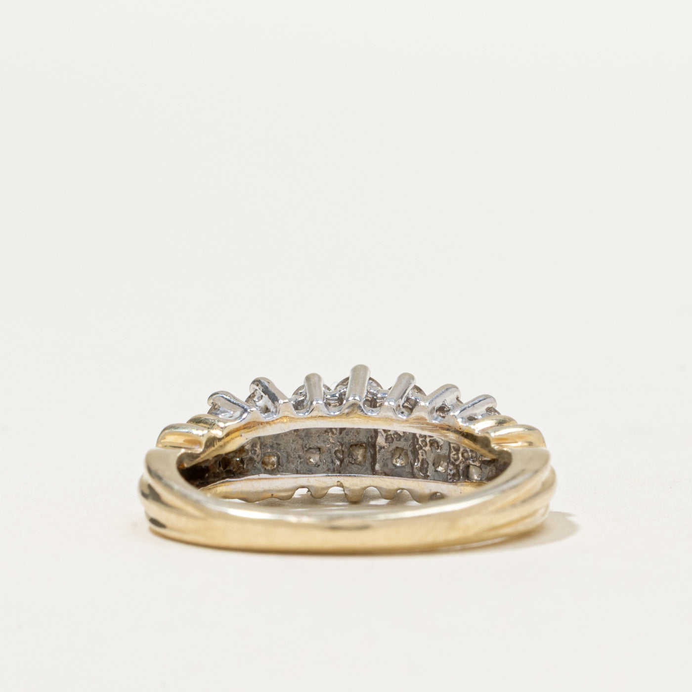 Double Row High Set Diamond Ring | 1.00ctw | SZ 6.25