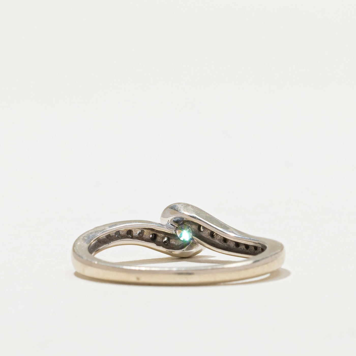 Diamond Bypass Ring | 0.27ct, 0.13ctw | SZ 7 |